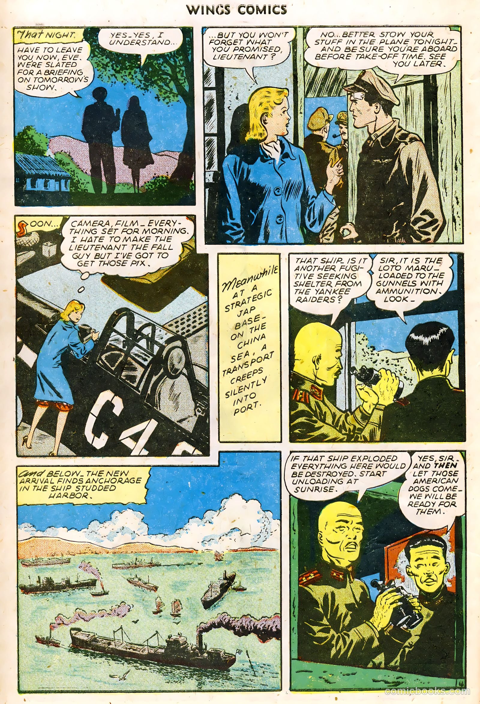 Wings Comics #61 (1945) — page 6 of 36