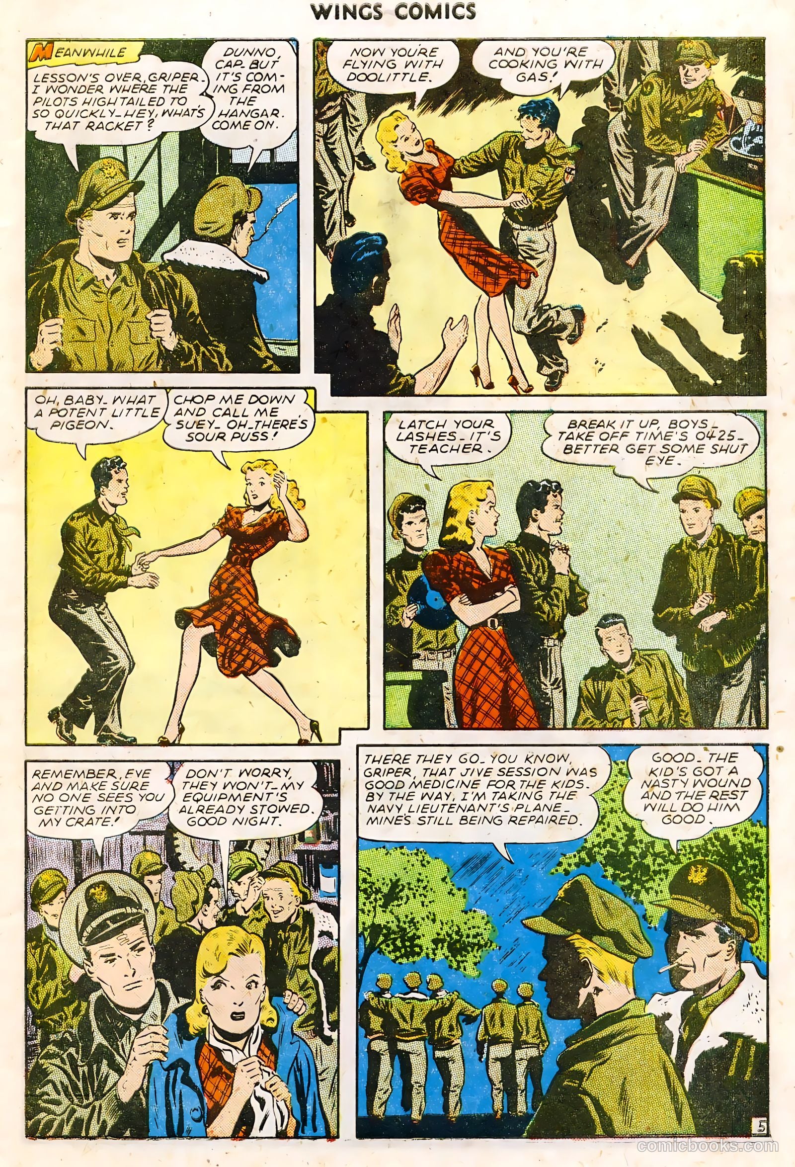 Wings Comics #61 (1945) — page 7 of 36
