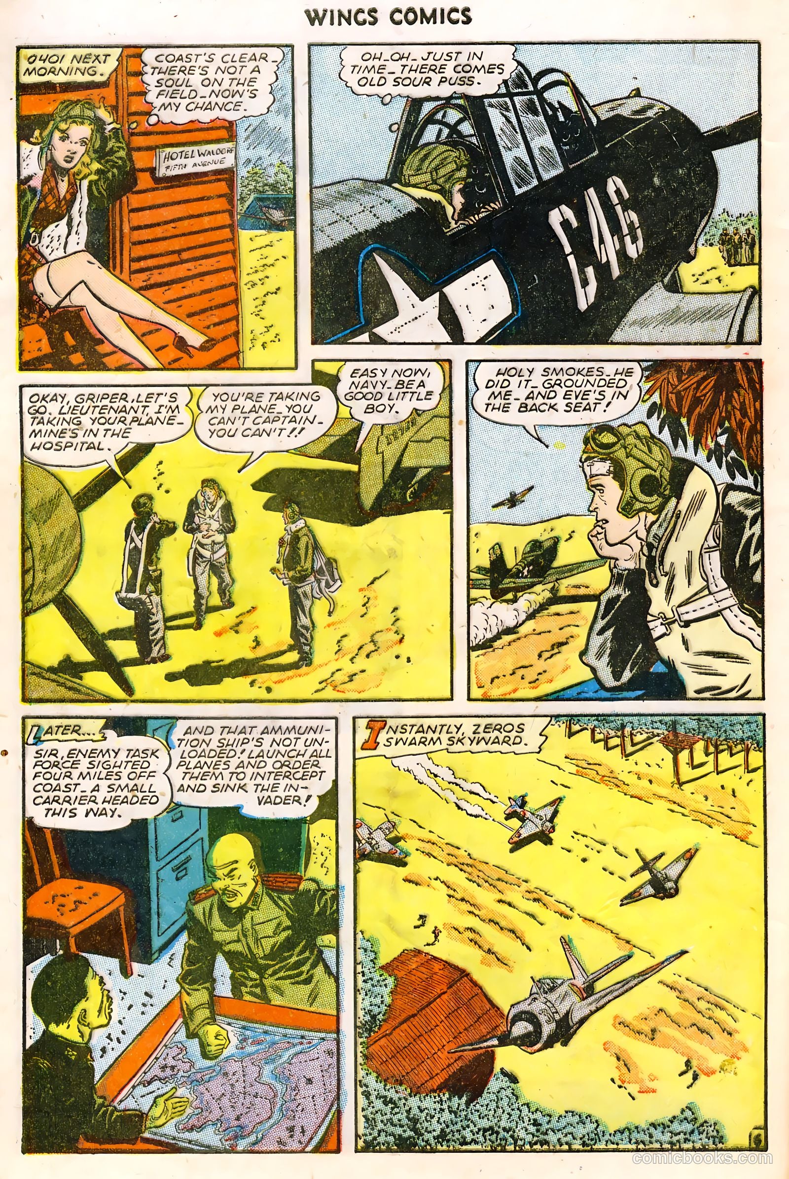 Wings Comics #61 (1945) — page 8 of 36