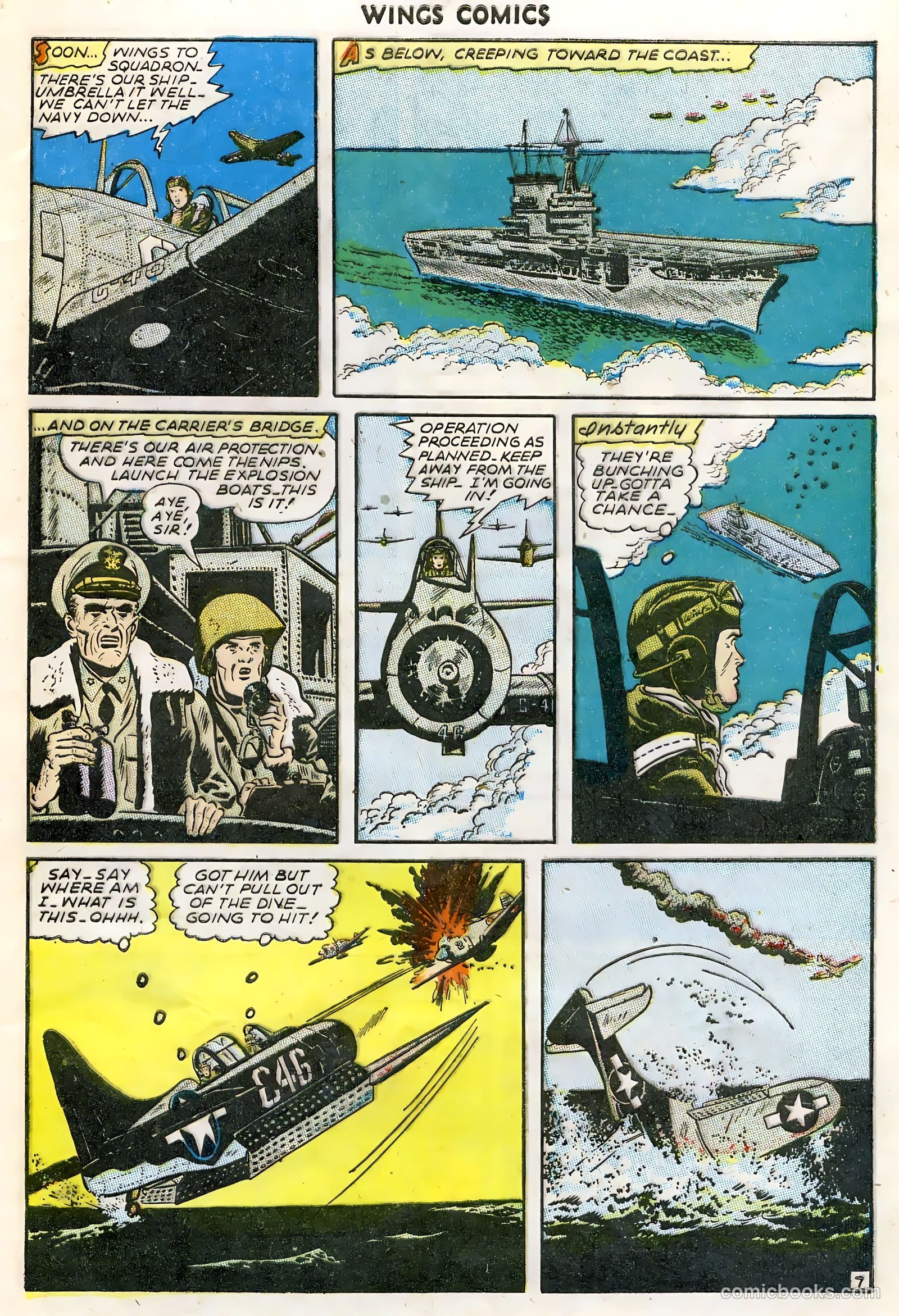 Wings Comics #61 (1945) — page 9 of 36