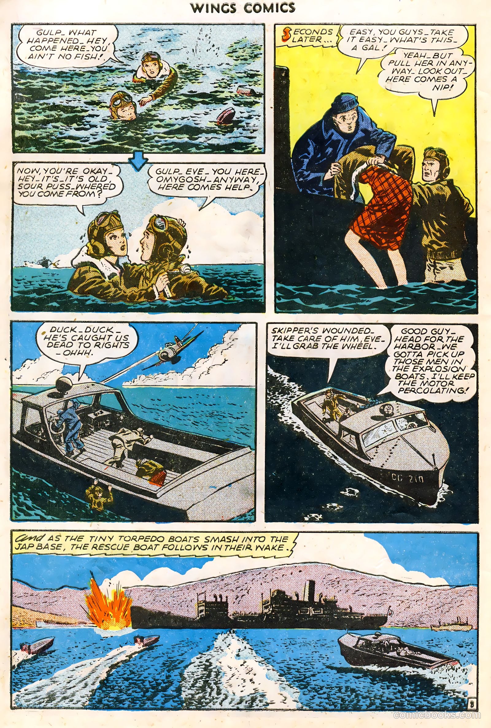 Wings Comics #61 (1945) — page 10 of 36