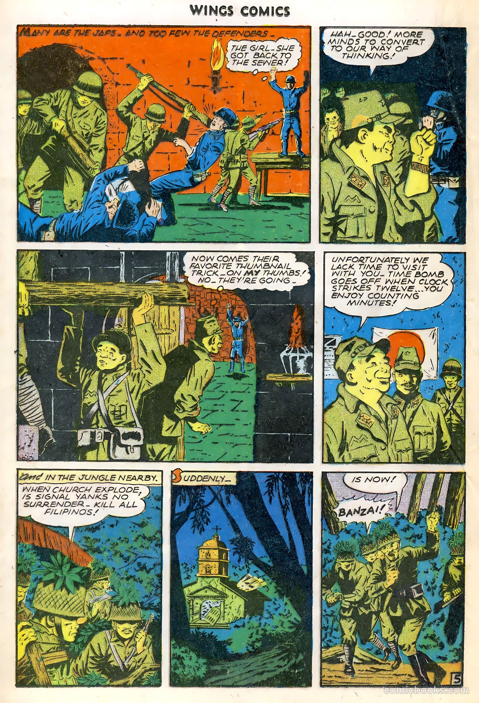 Wings Comics #61 (1945) — page 16 of 36