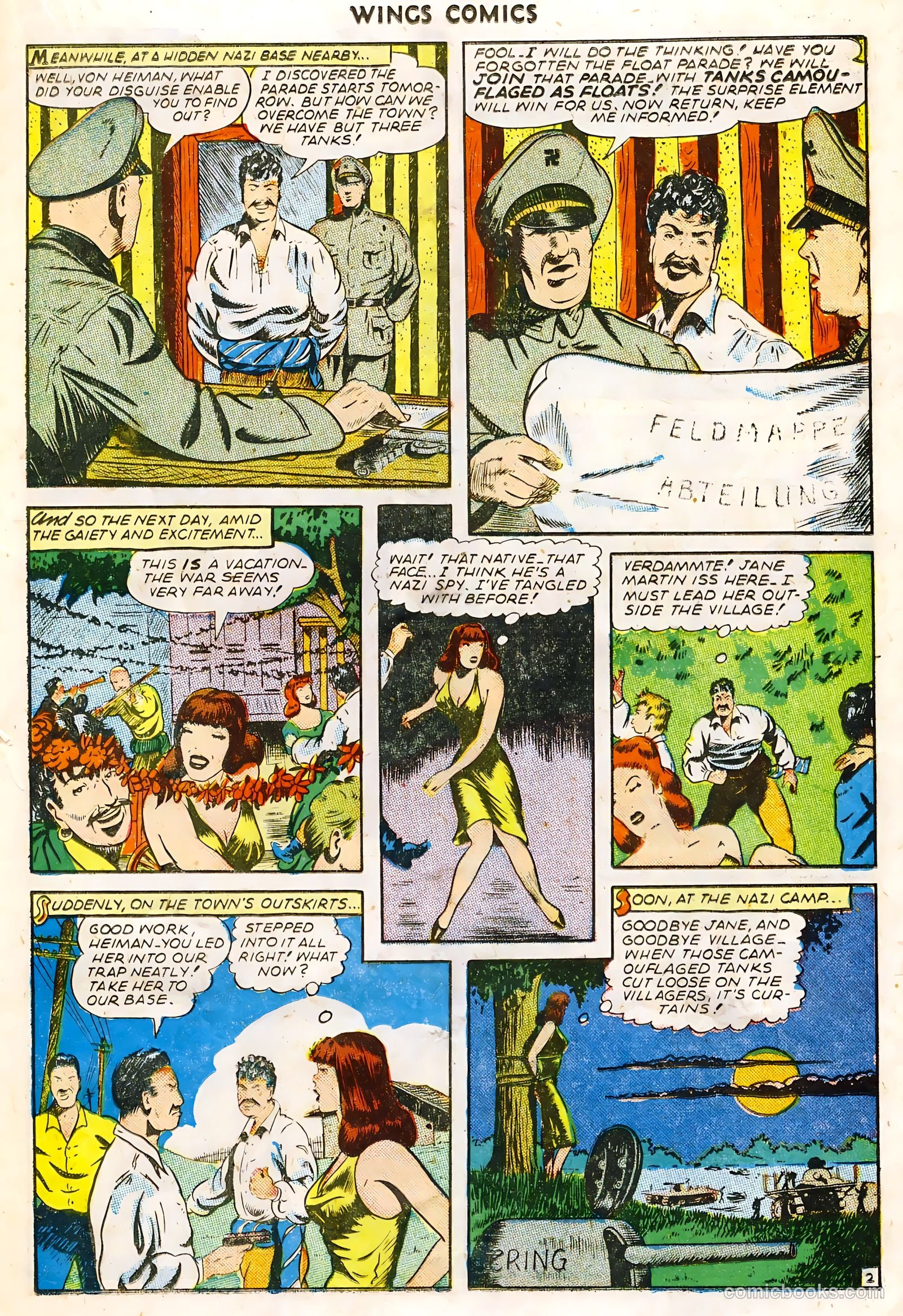 Wings Comics #61 (1945) — page 19 of 36