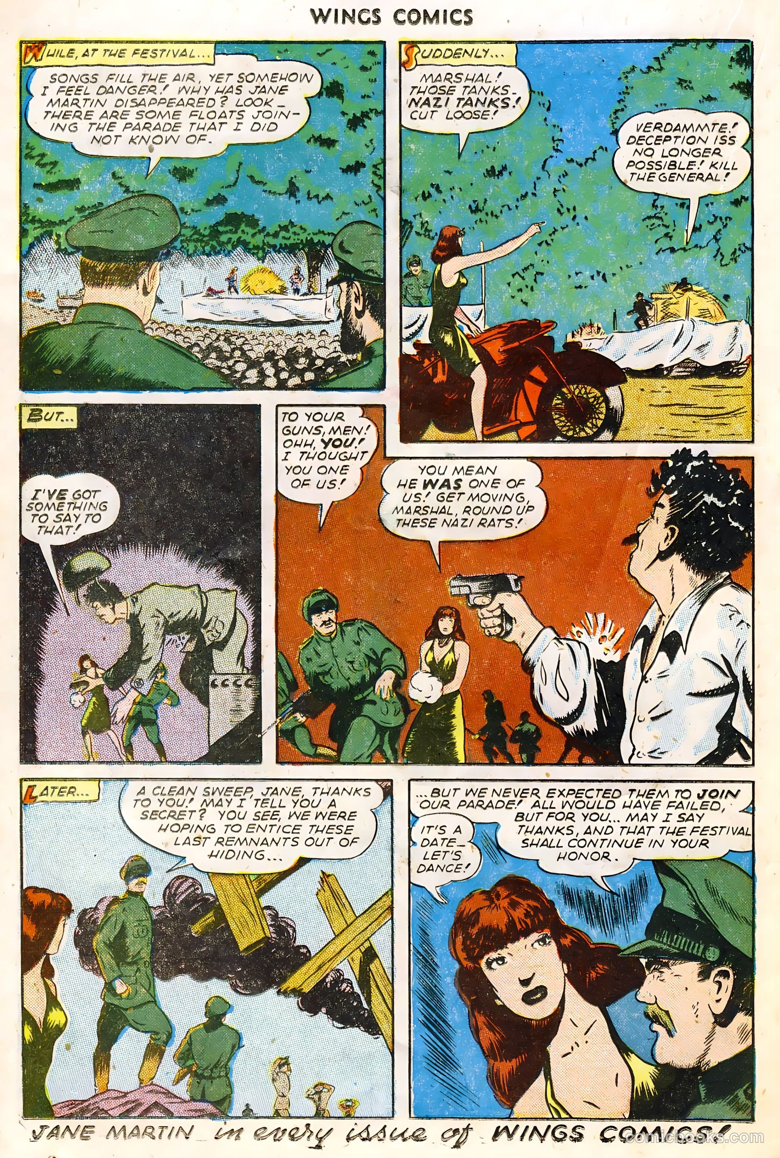 Wings Comics #61 (1945) — page 22 of 36