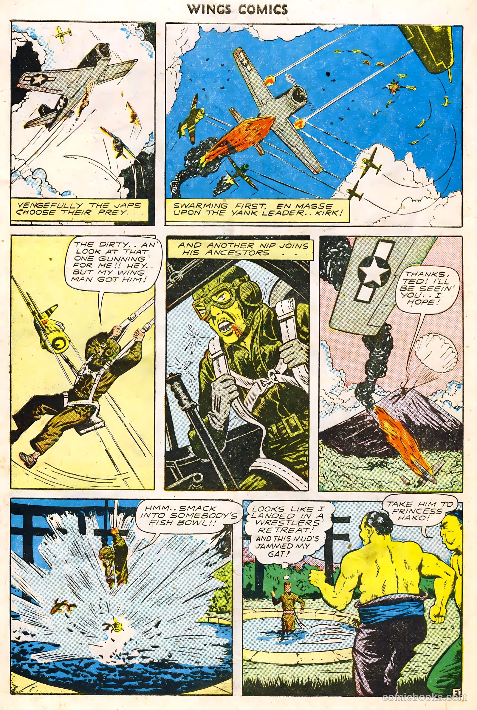 Wings Comics #61 (1945) — page 30 of 36