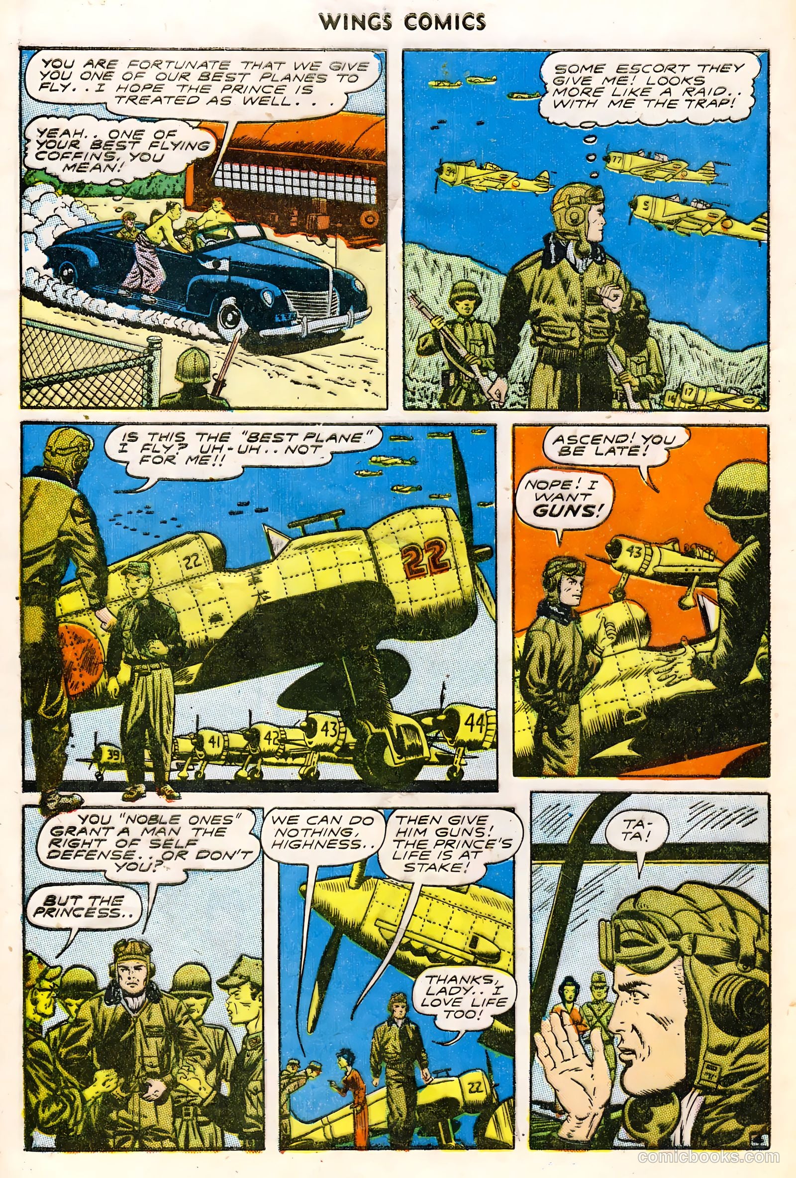 Wings Comics #61 (1945) — page 32 of 36