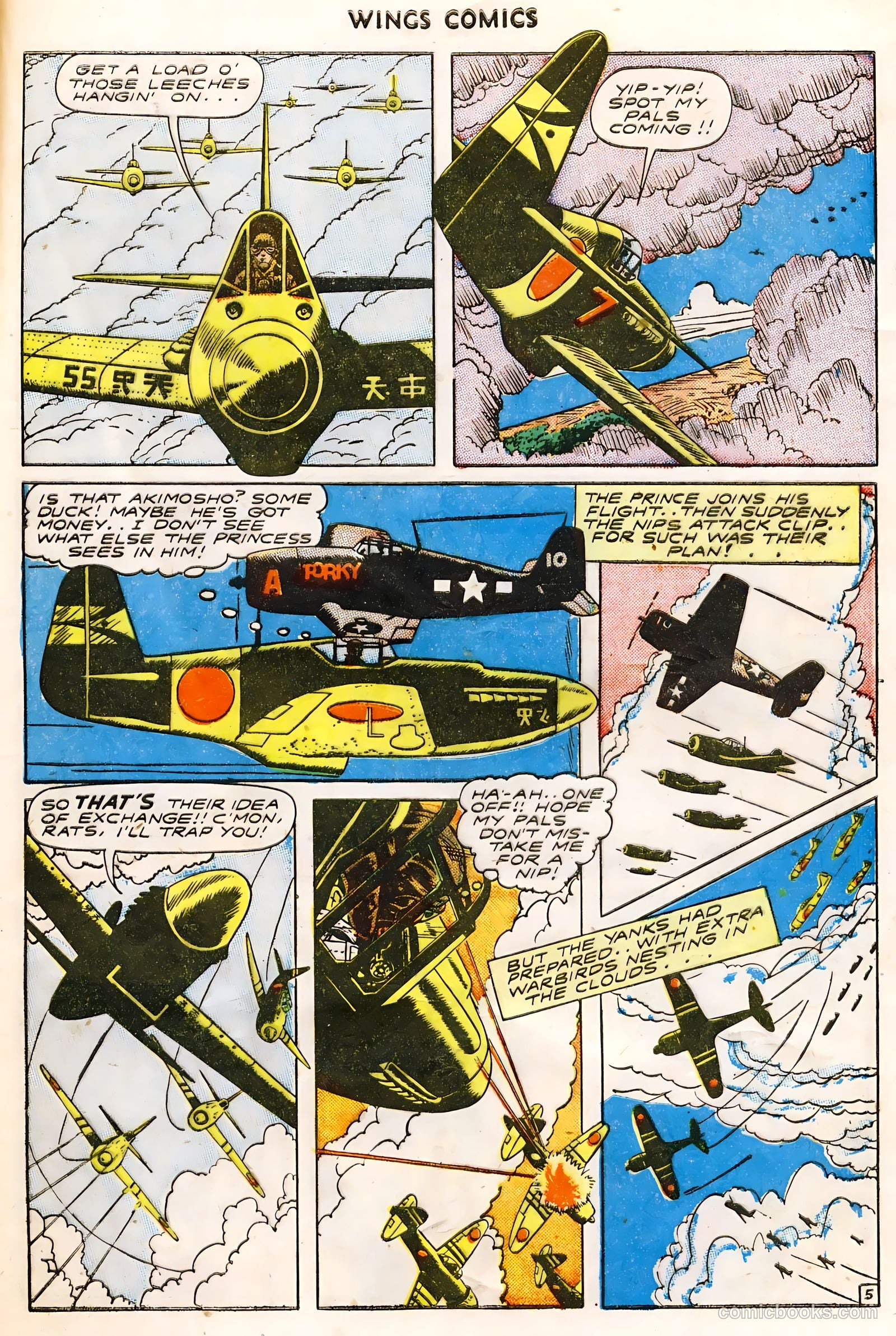 Wings Comics #61 (1945) — page 33 of 36