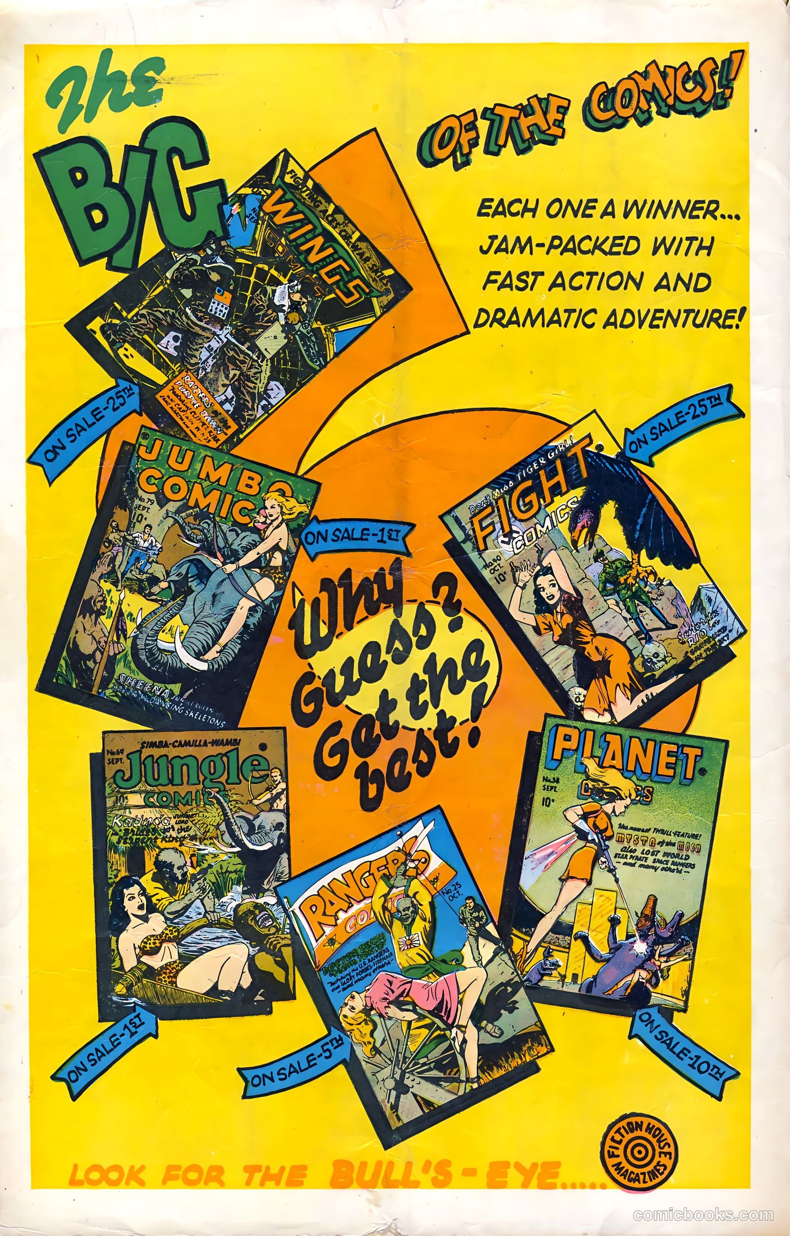 Wings Comics #61 (1945) — page 36 of 36