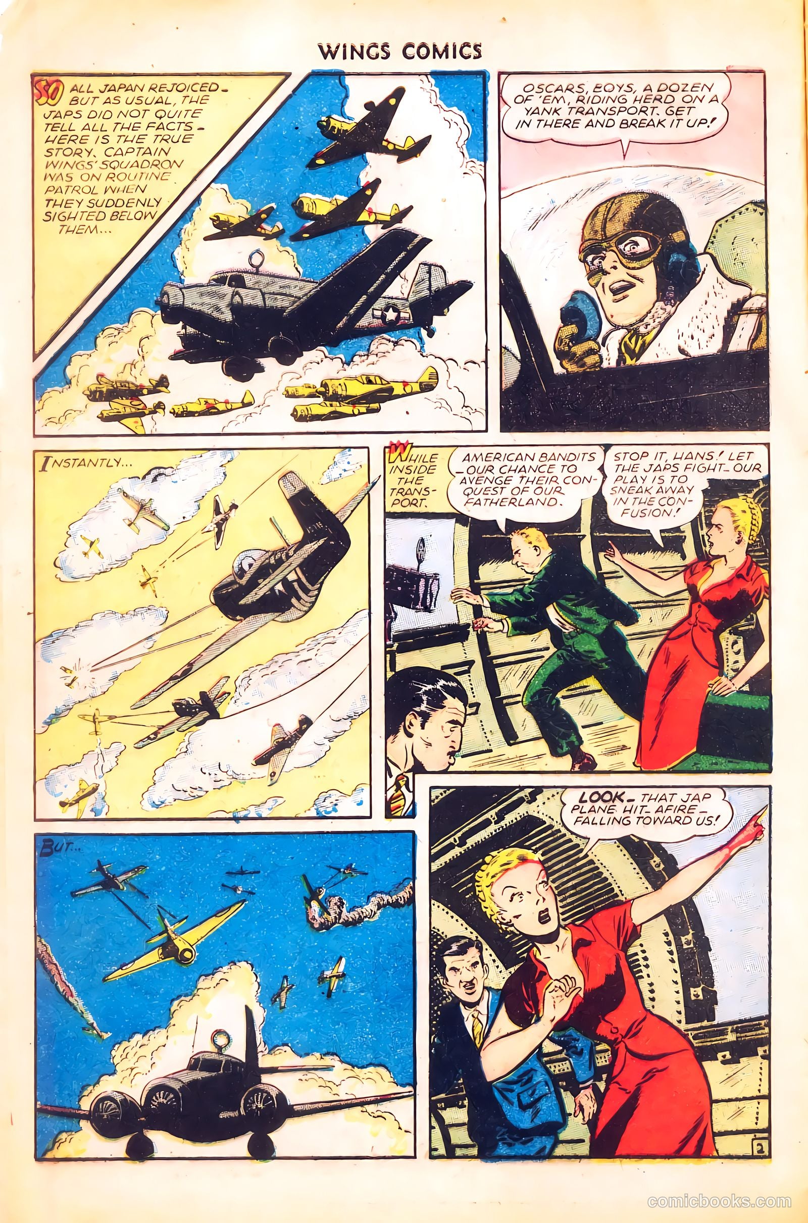 Wings Comics #62 (1945) — page 4 of 36