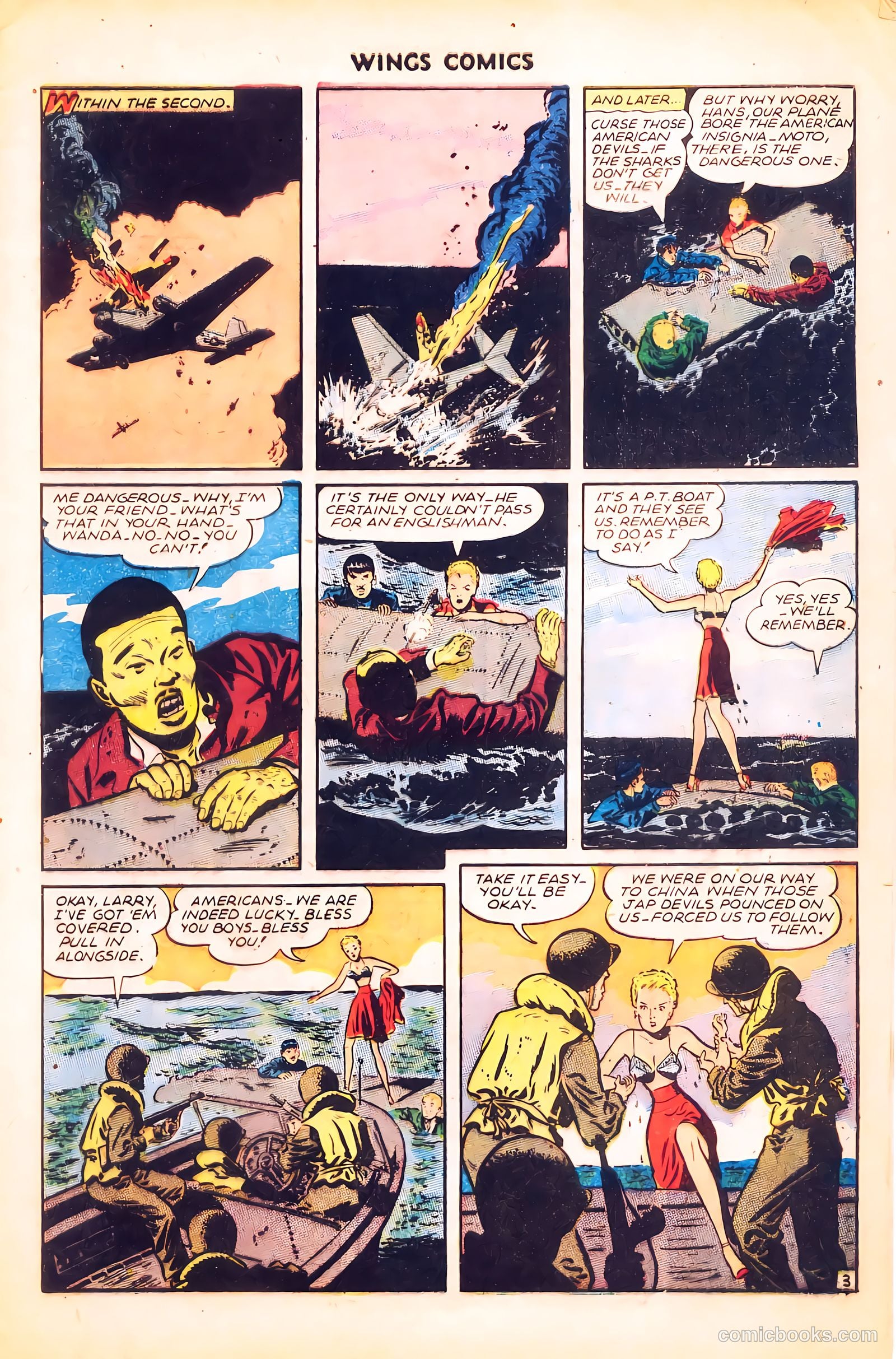 Wings Comics #62 (1945) — page 5 of 36