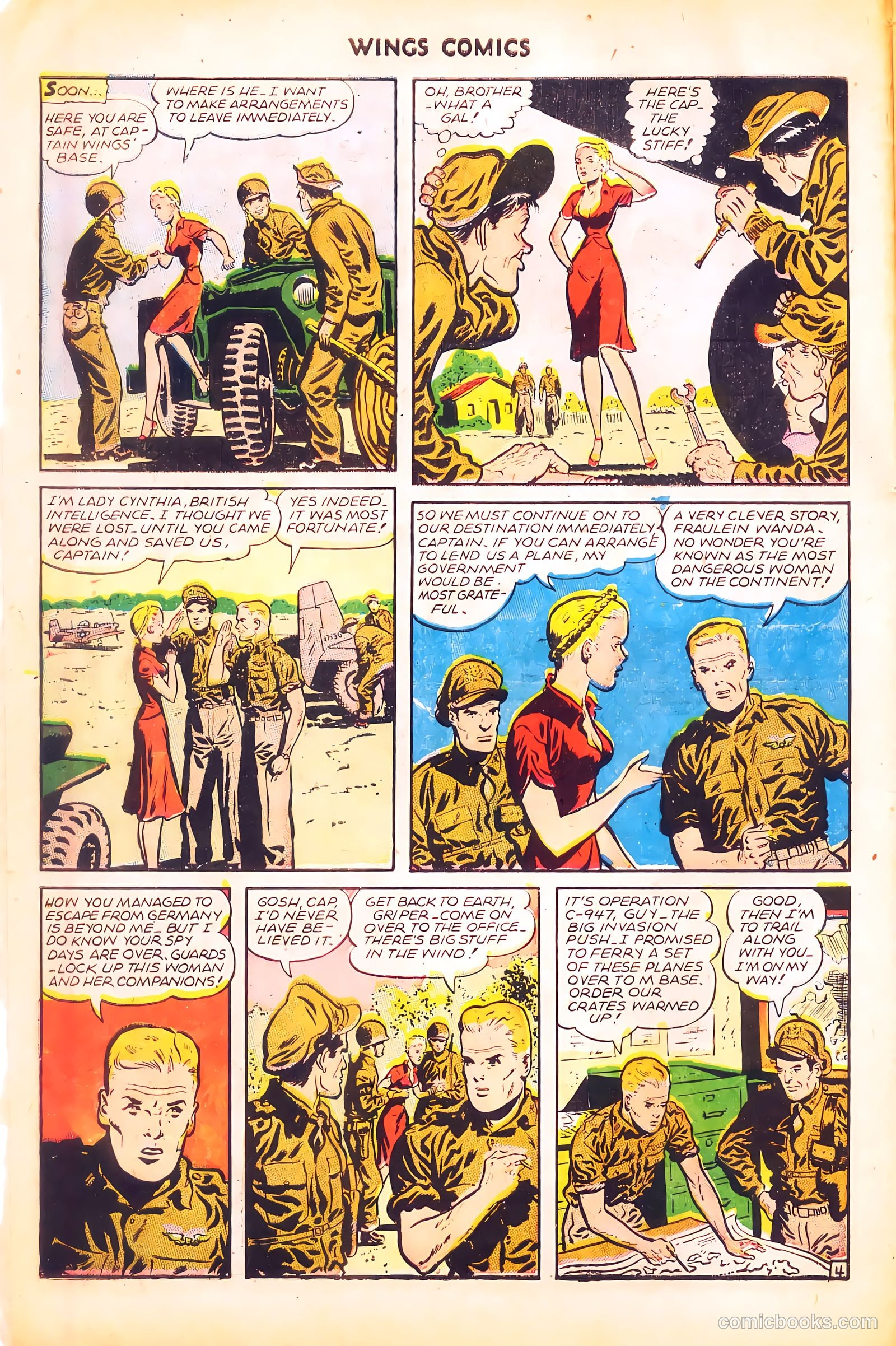 Wings Comics #62 (1945) — page 6 of 36
