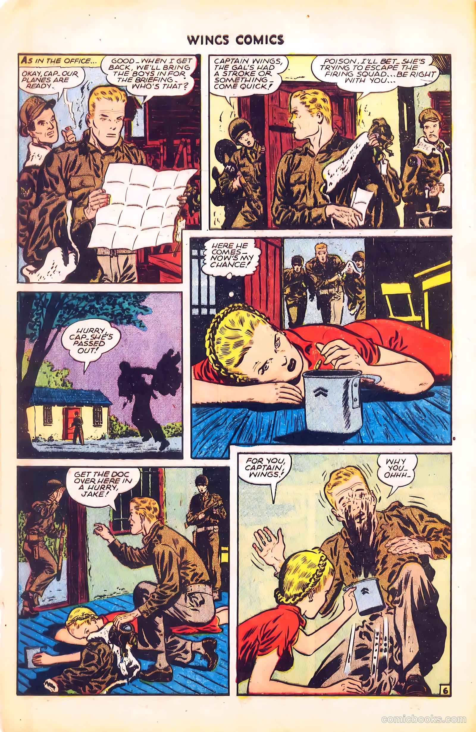 Wings Comics #62 (1945) — page 8 of 36