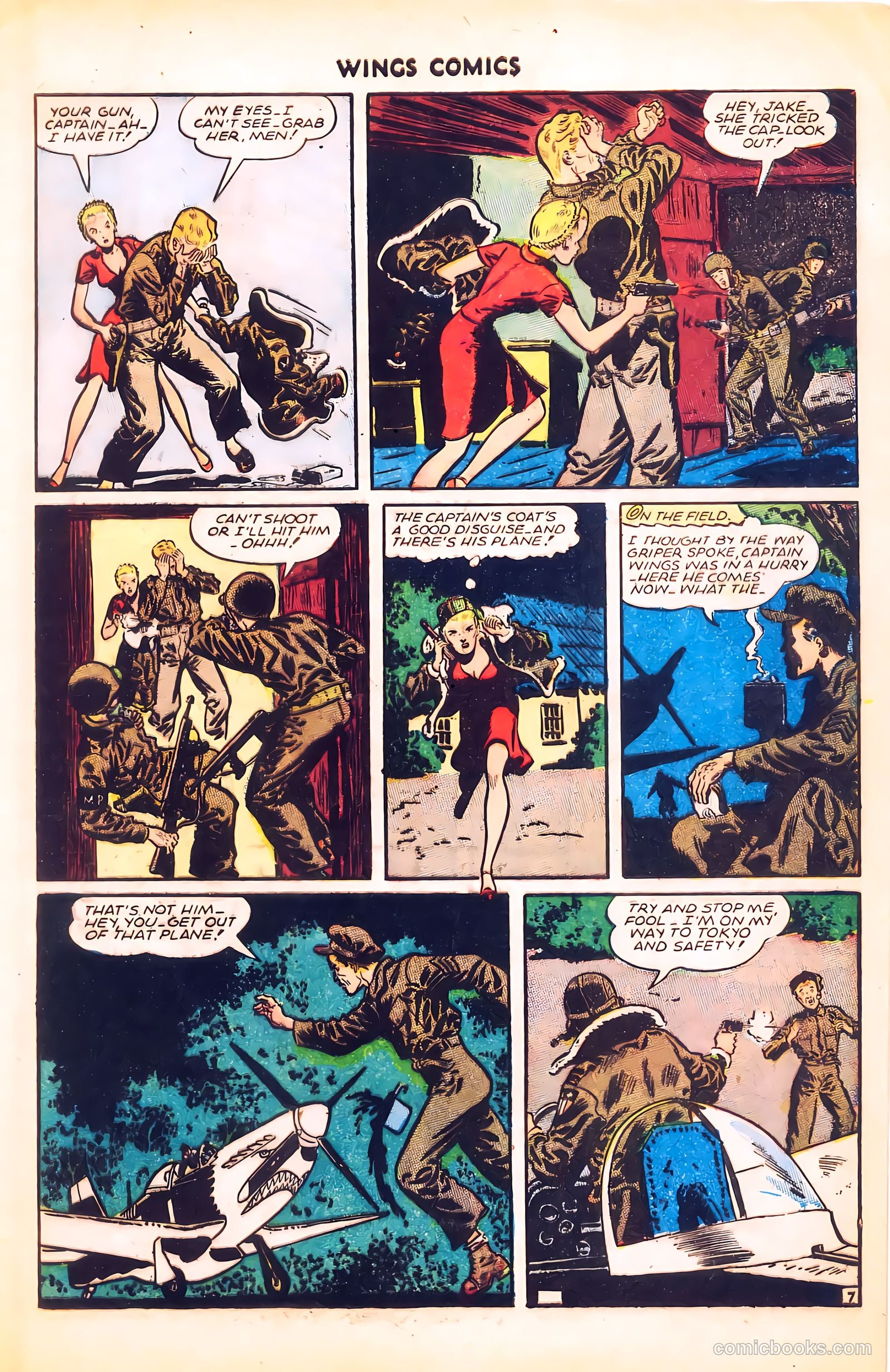 Wings Comics #62 (1945) — page 9 of 36