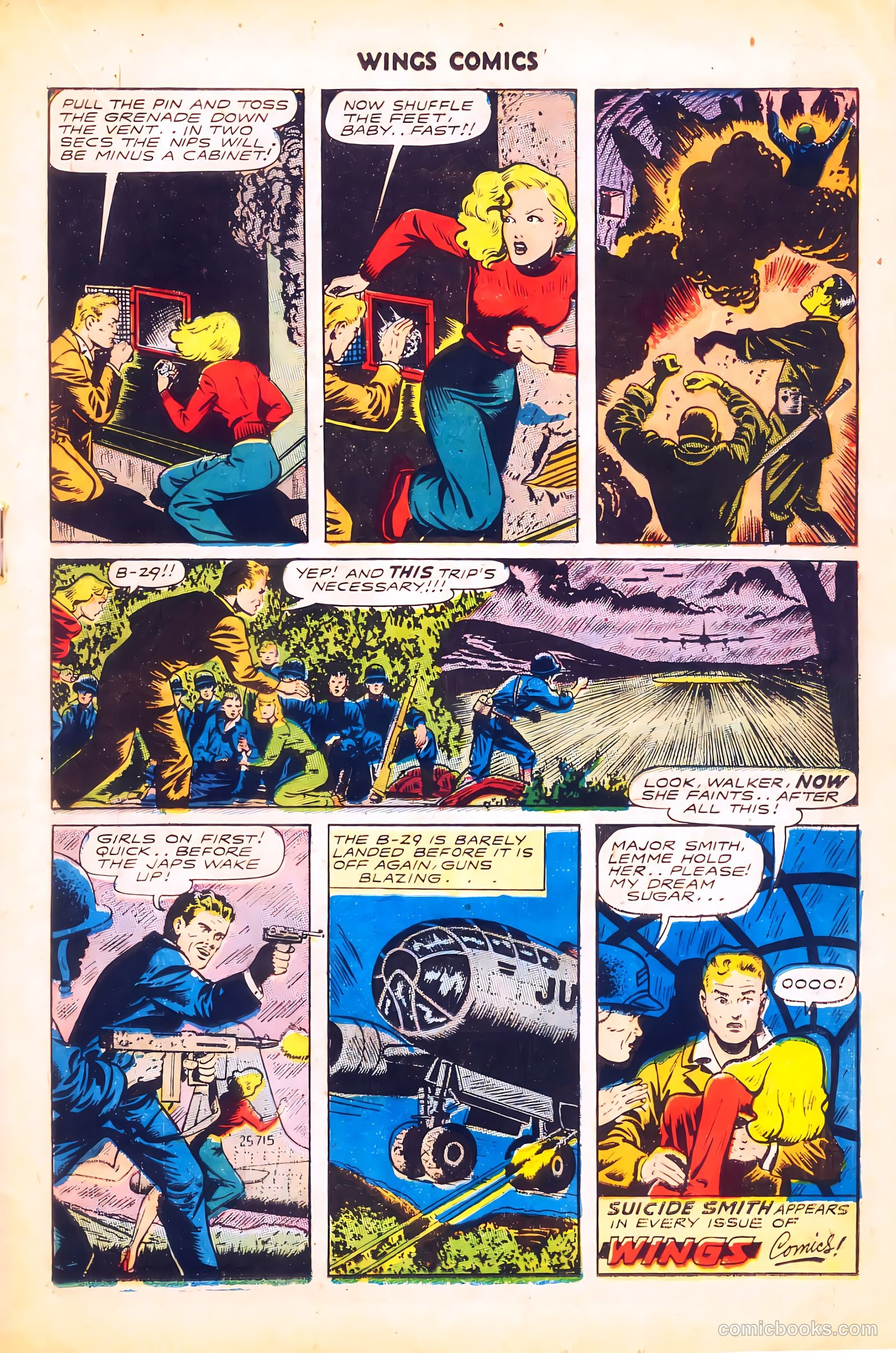 Wings Comics #62 (1945) — page 19 of 36