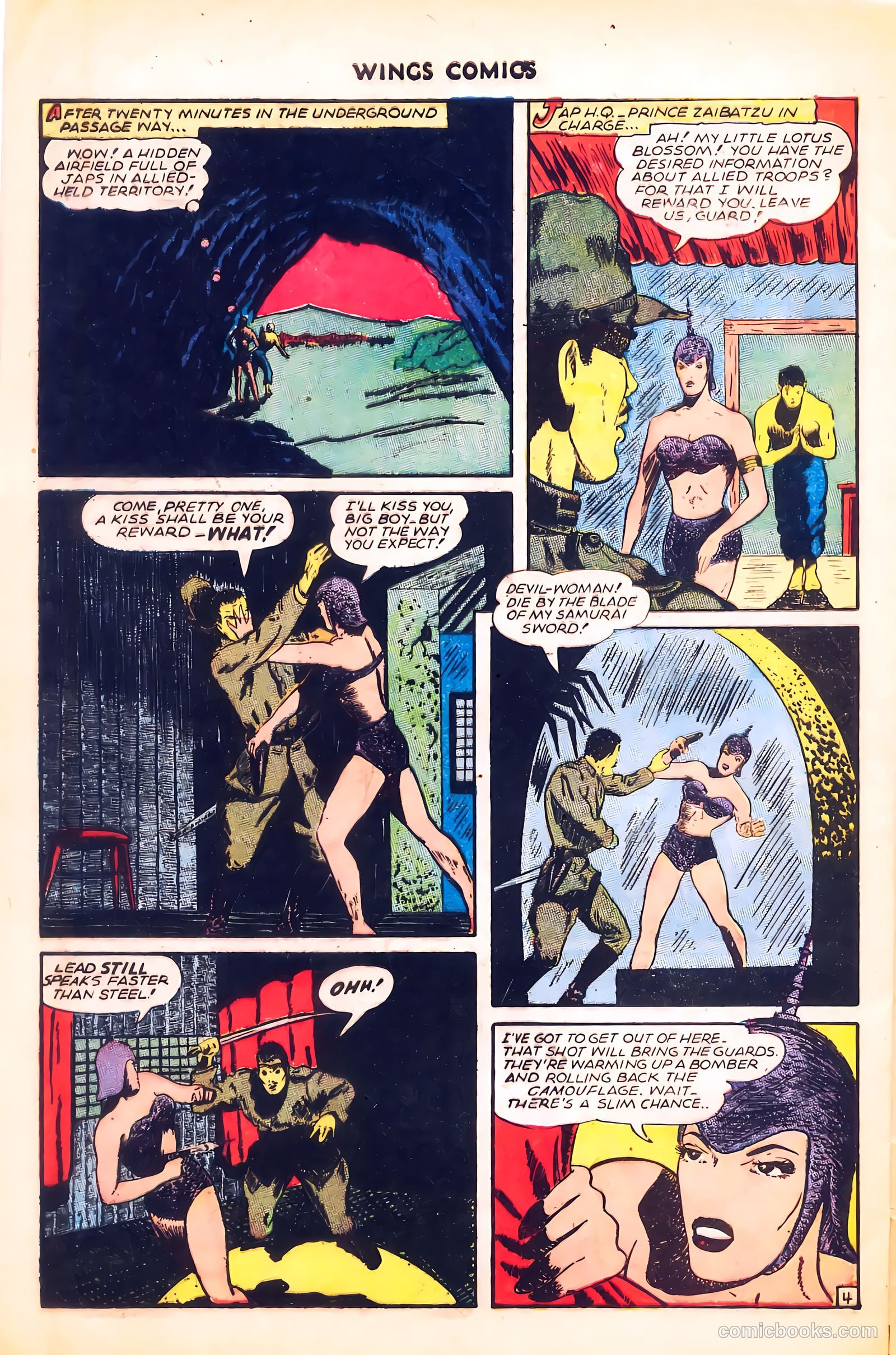 Wings Comics #62 (1945) — page 28 of 36