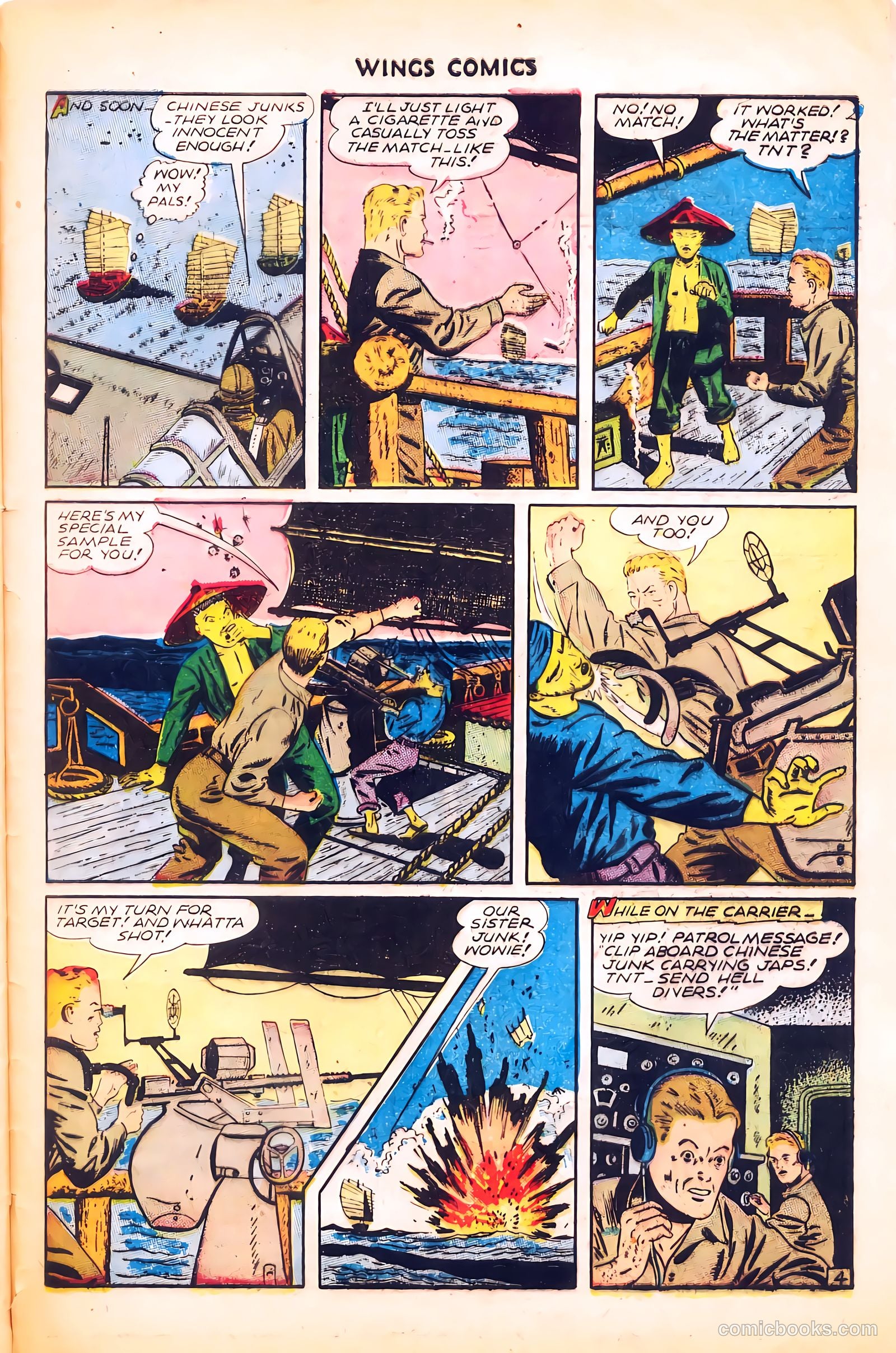 Wings Comics #62 (1945) — page 33 of 36