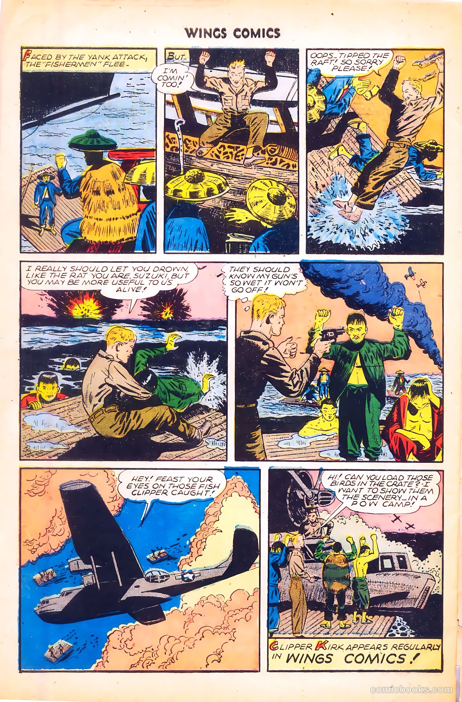 Wings Comics #62 (1945) — page 34 of 36