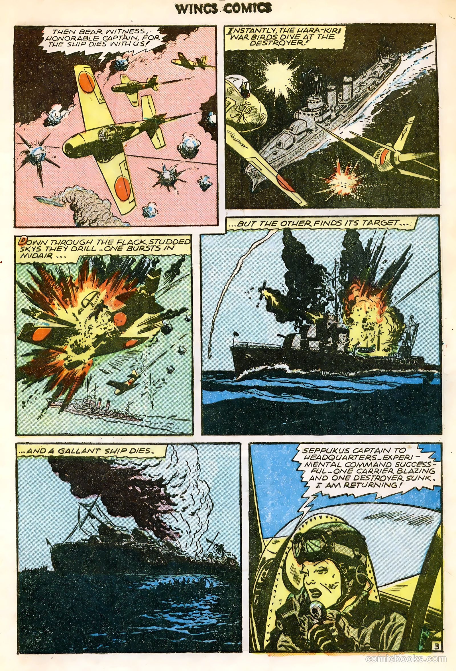 Wings Comics #63 (1945) — page 5 of 36