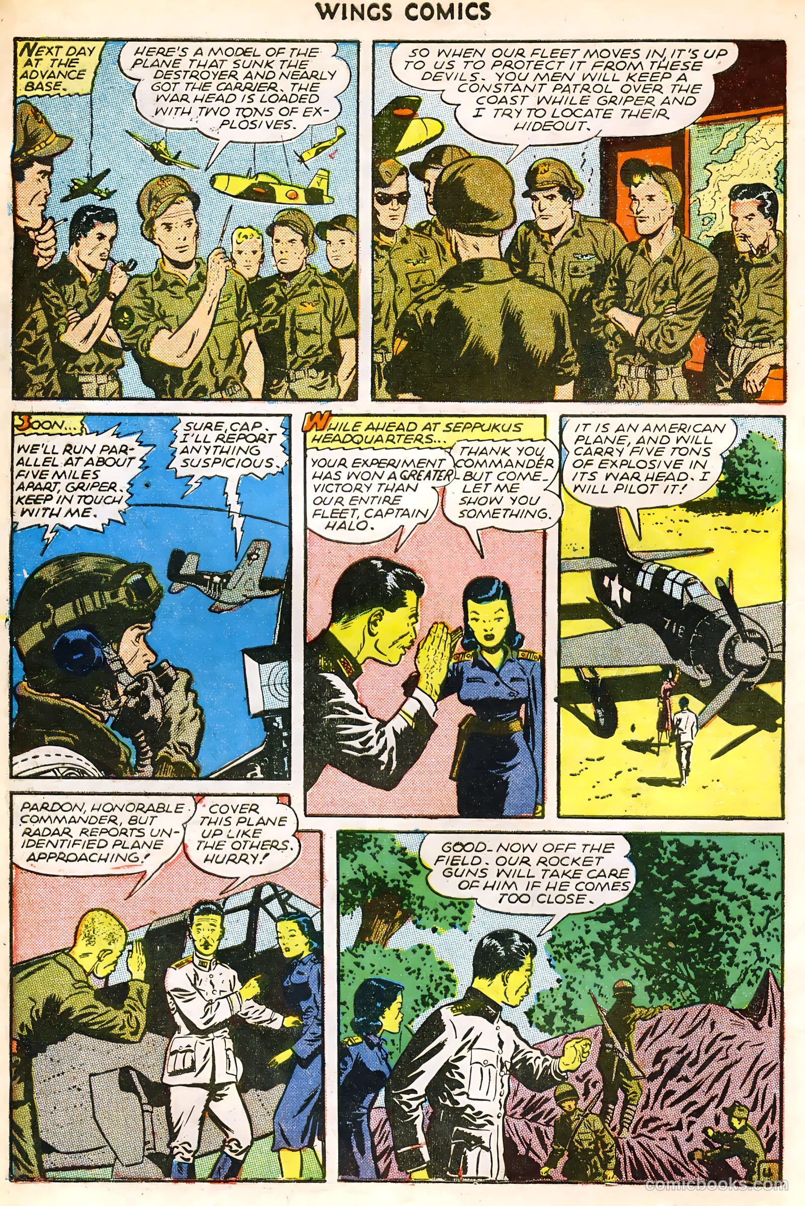 Wings Comics #63 (1945) — page 6 of 36