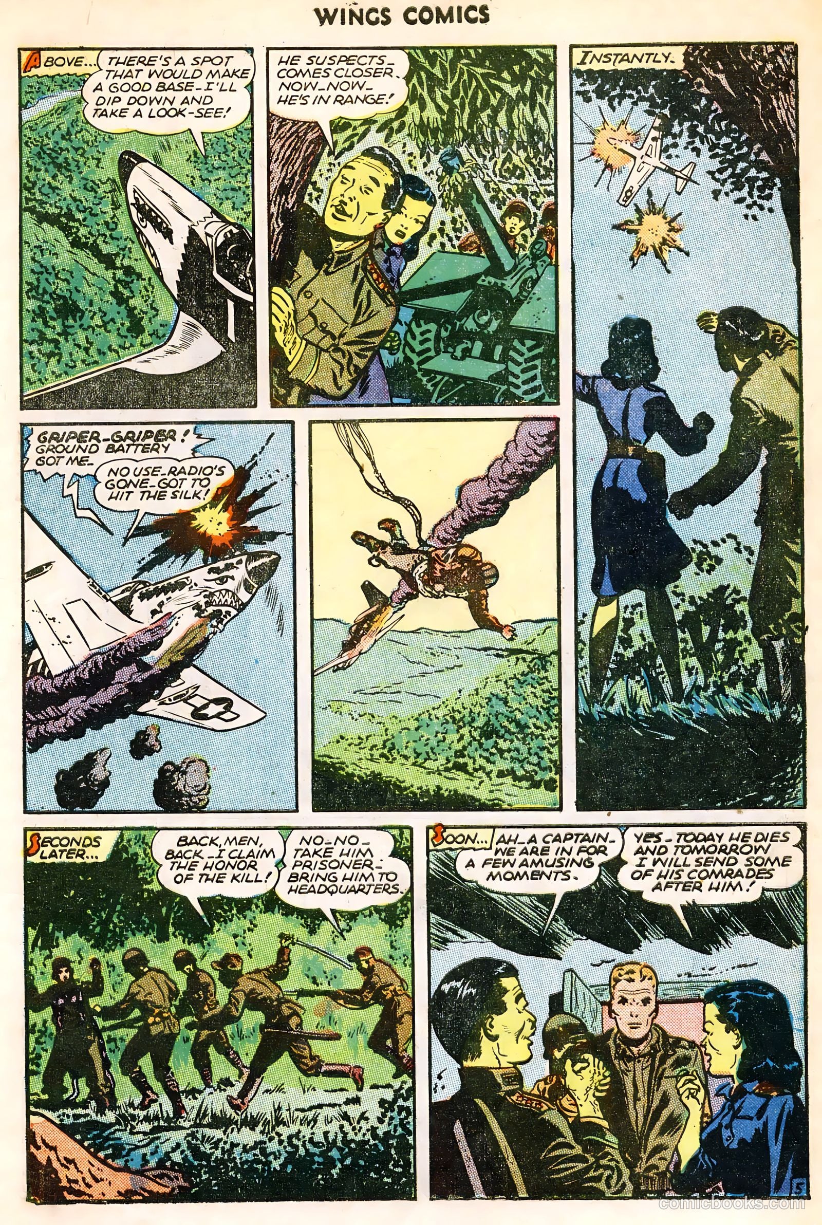 Wings Comics #63 (1945) — page 7 of 36