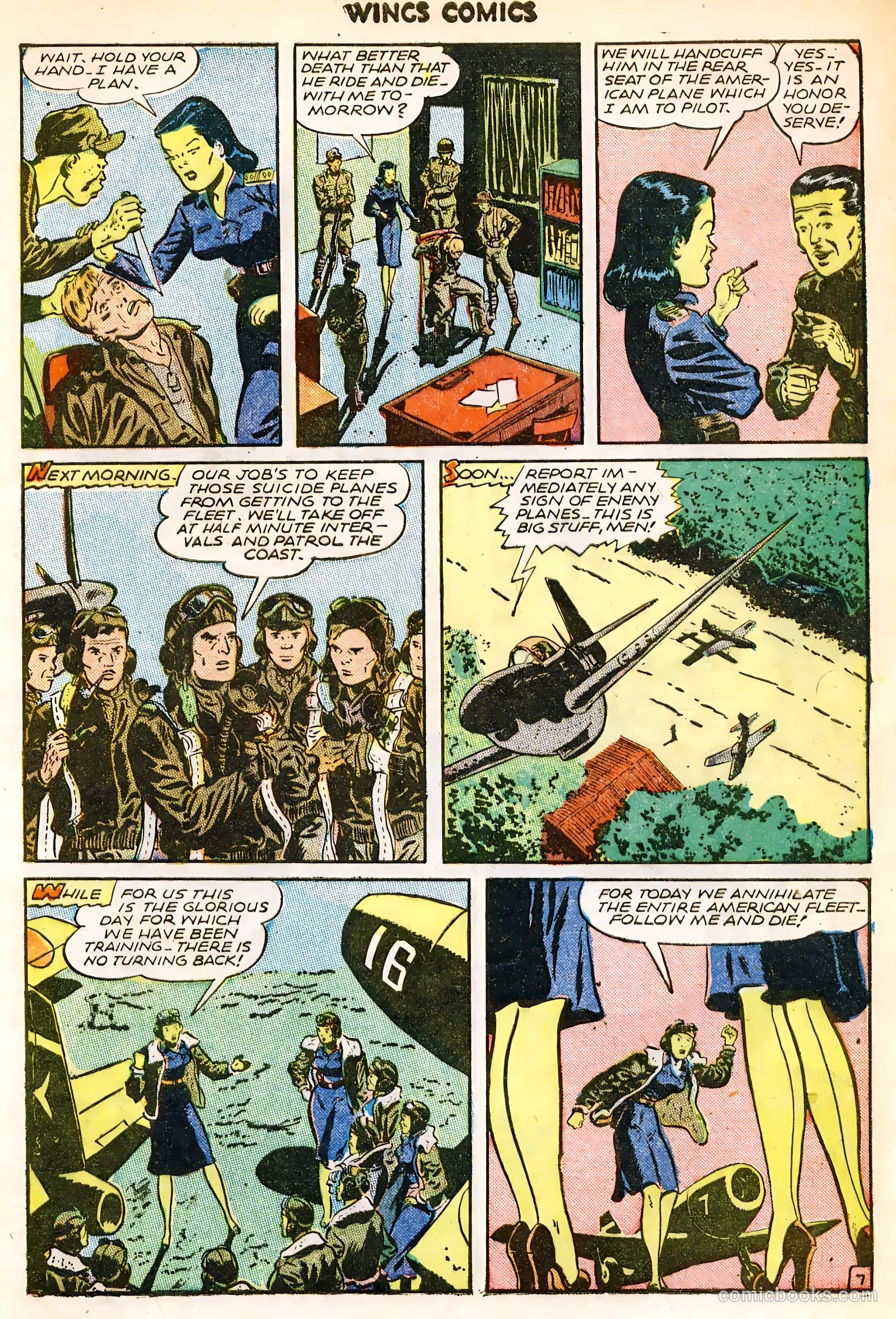 Wings Comics #63 (1945) — page 9 of 36