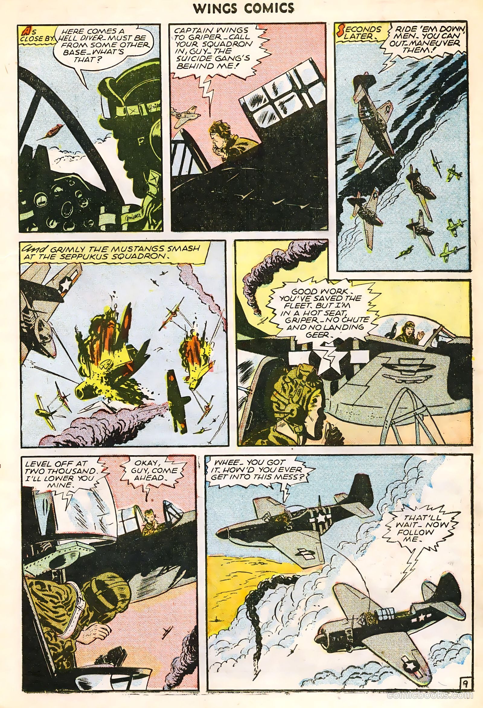 Wings Comics #63 (1945) — page 11 of 36