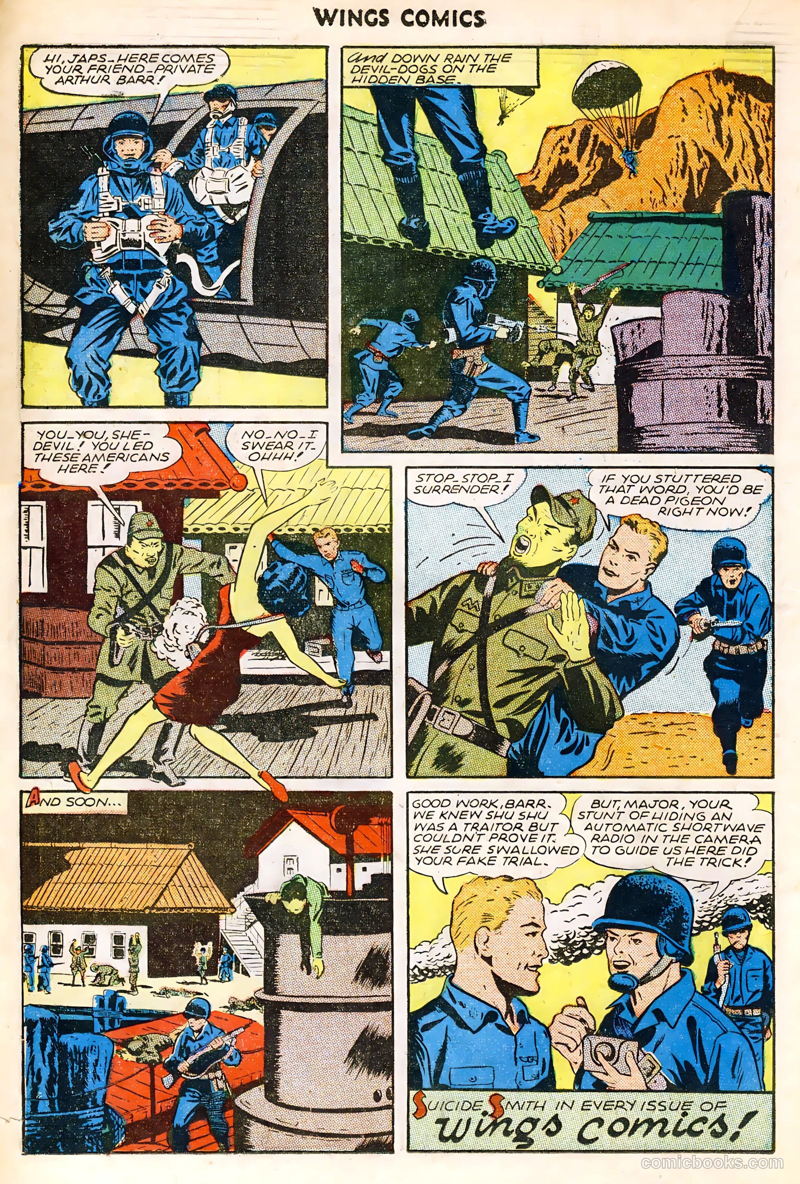 Wings Comics #63 (1945) — page 18 of 36