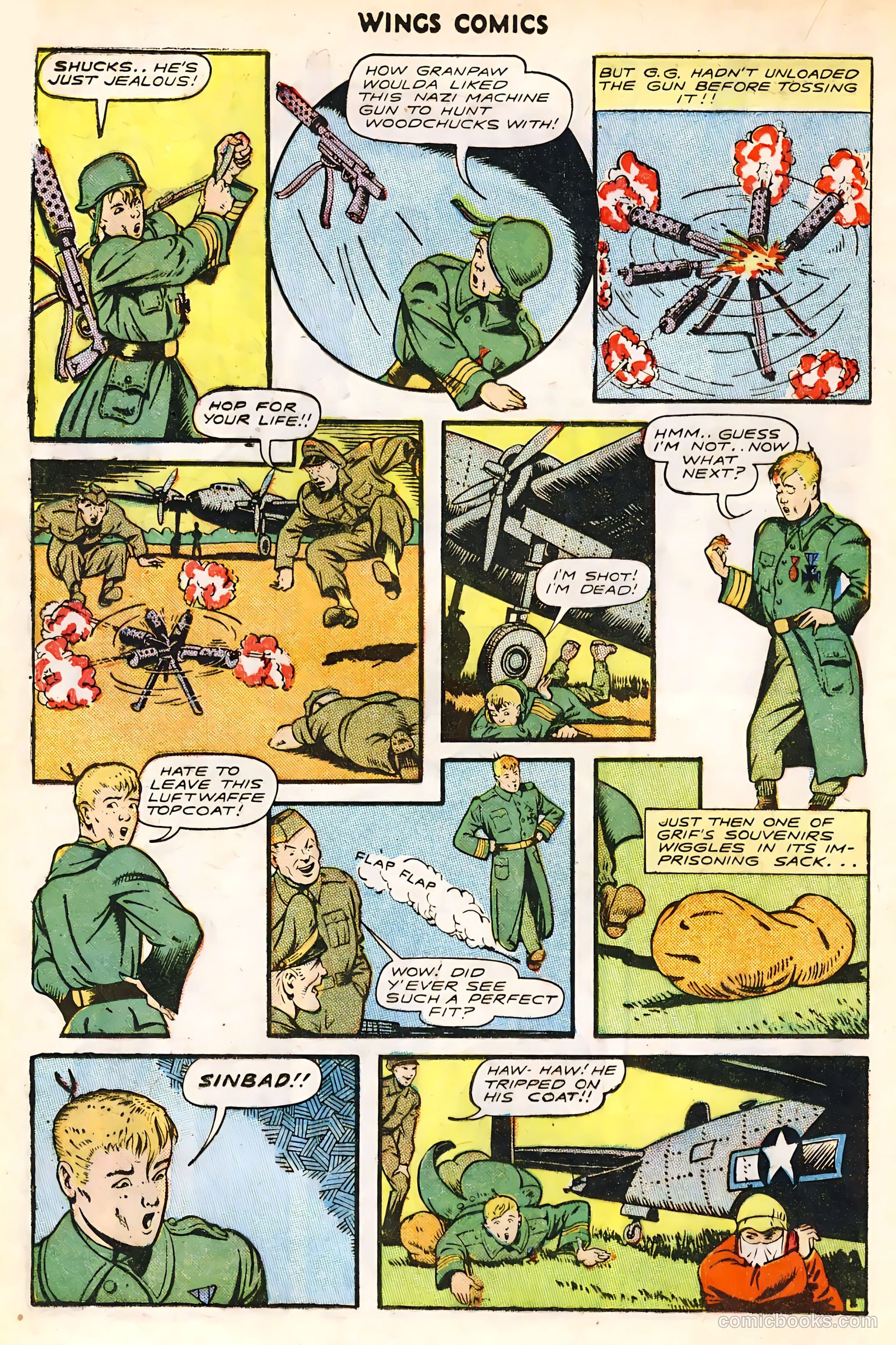 Wings Comics #63 (1945) — page 20 of 36
