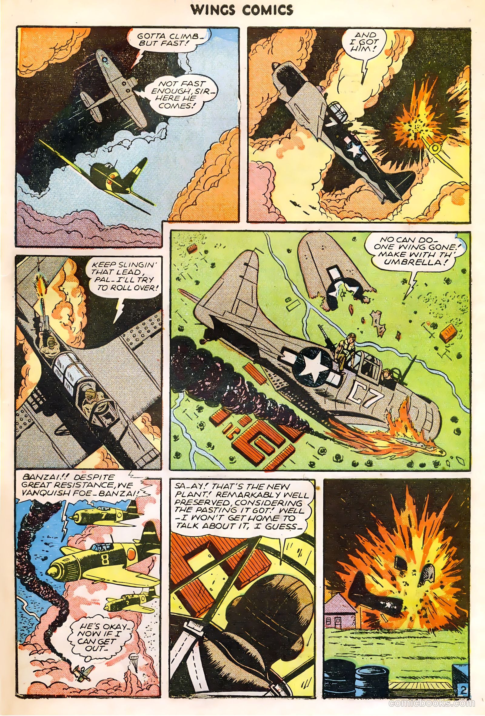 Wings Comics #63 (1945) — page 31 of 36