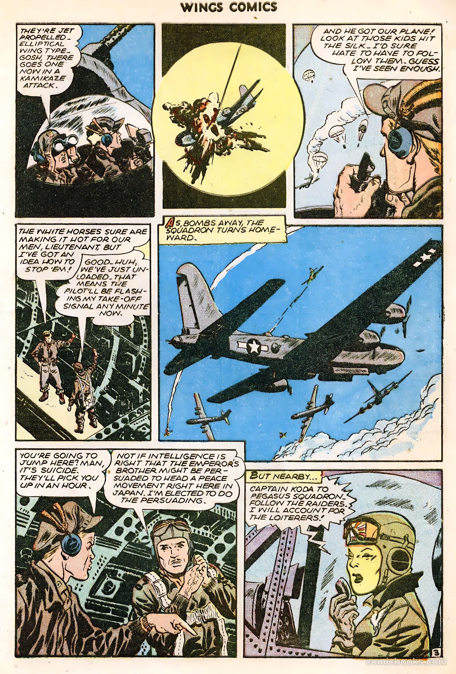 Wings Comics #64 (1945) — page 5 of 36