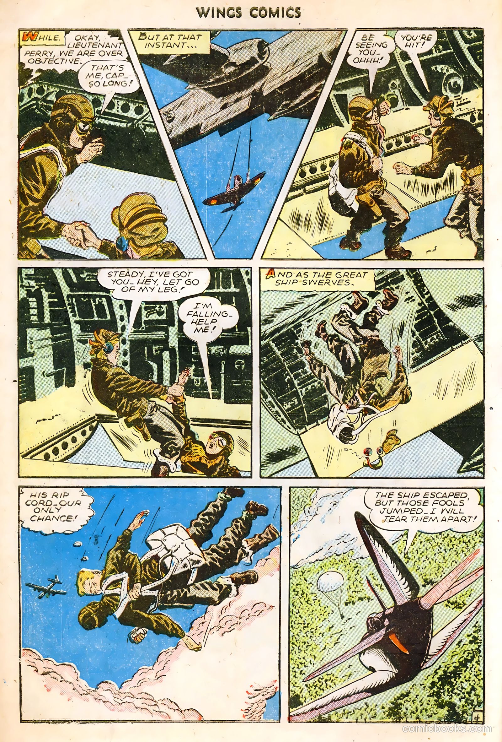 Wings Comics #64 (1945) — page 6 of 36
