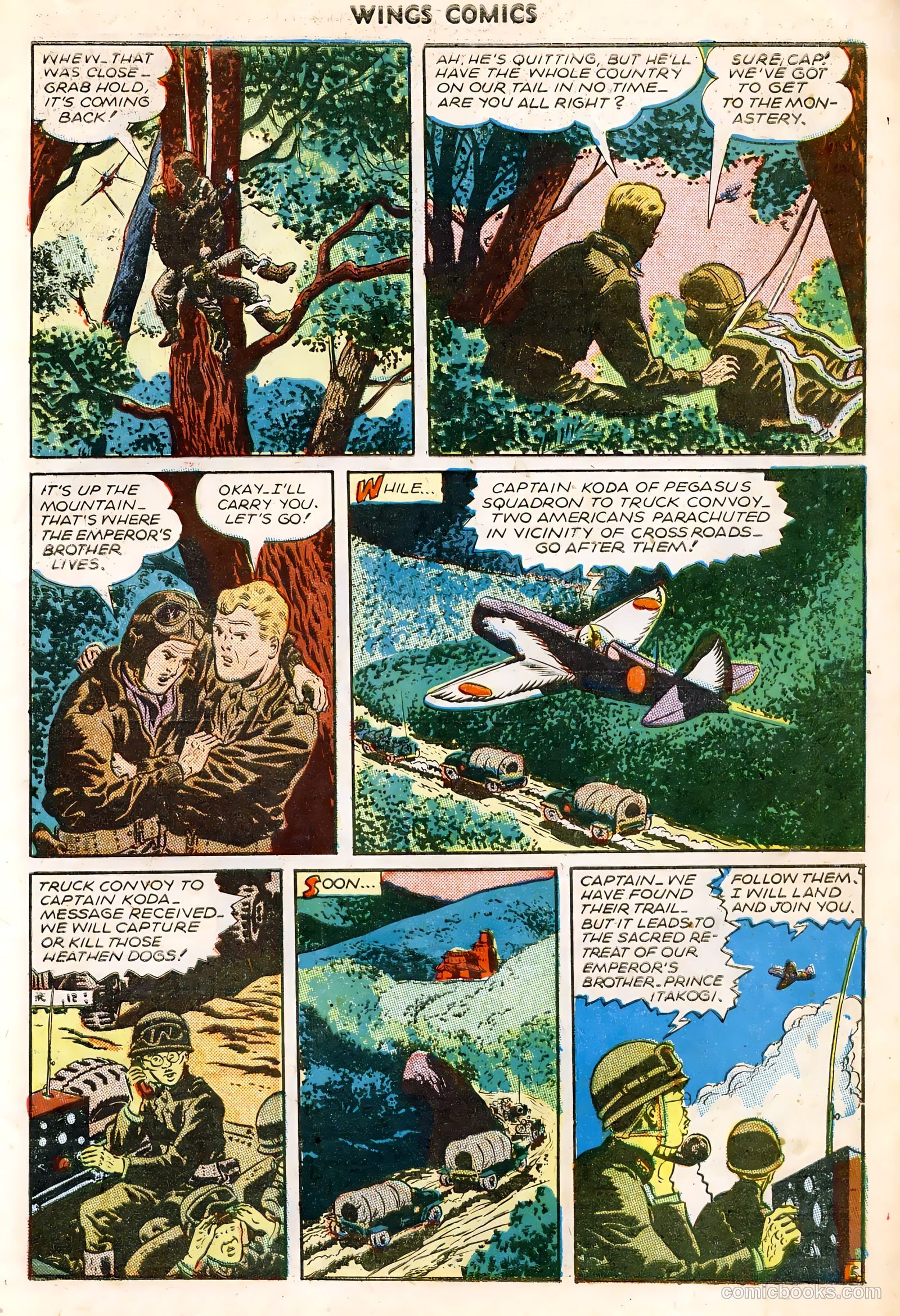 Wings Comics #64 (1945) — page 7 of 36
