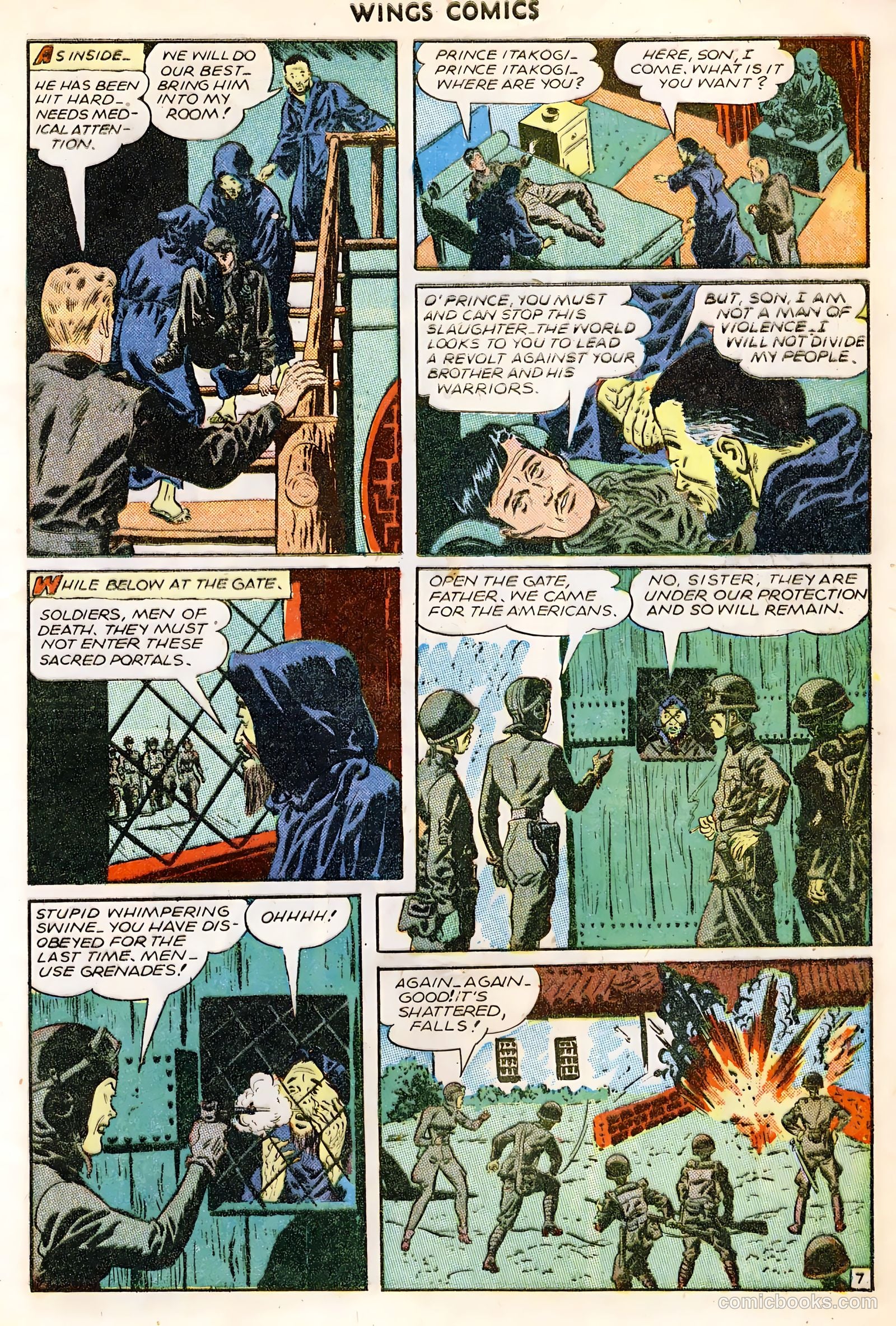Wings Comics #64 (1945) — page 9 of 36