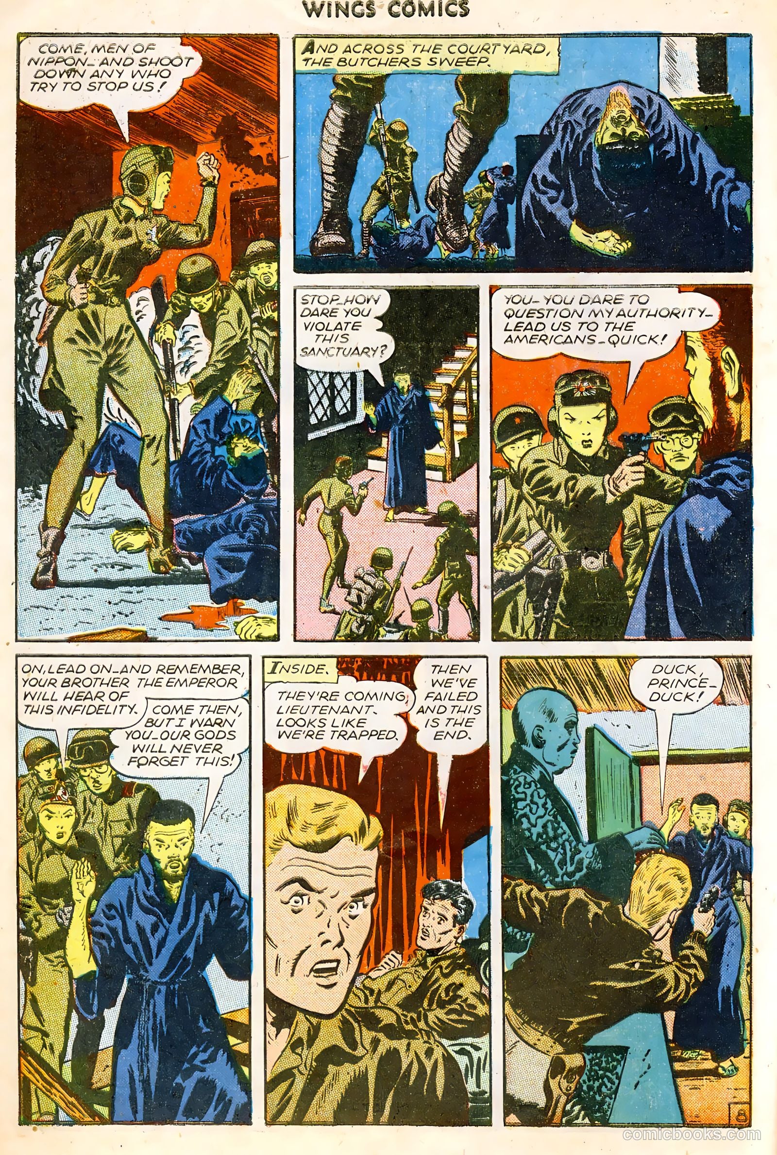 Wings Comics #64 (1945) — page 10 of 36
