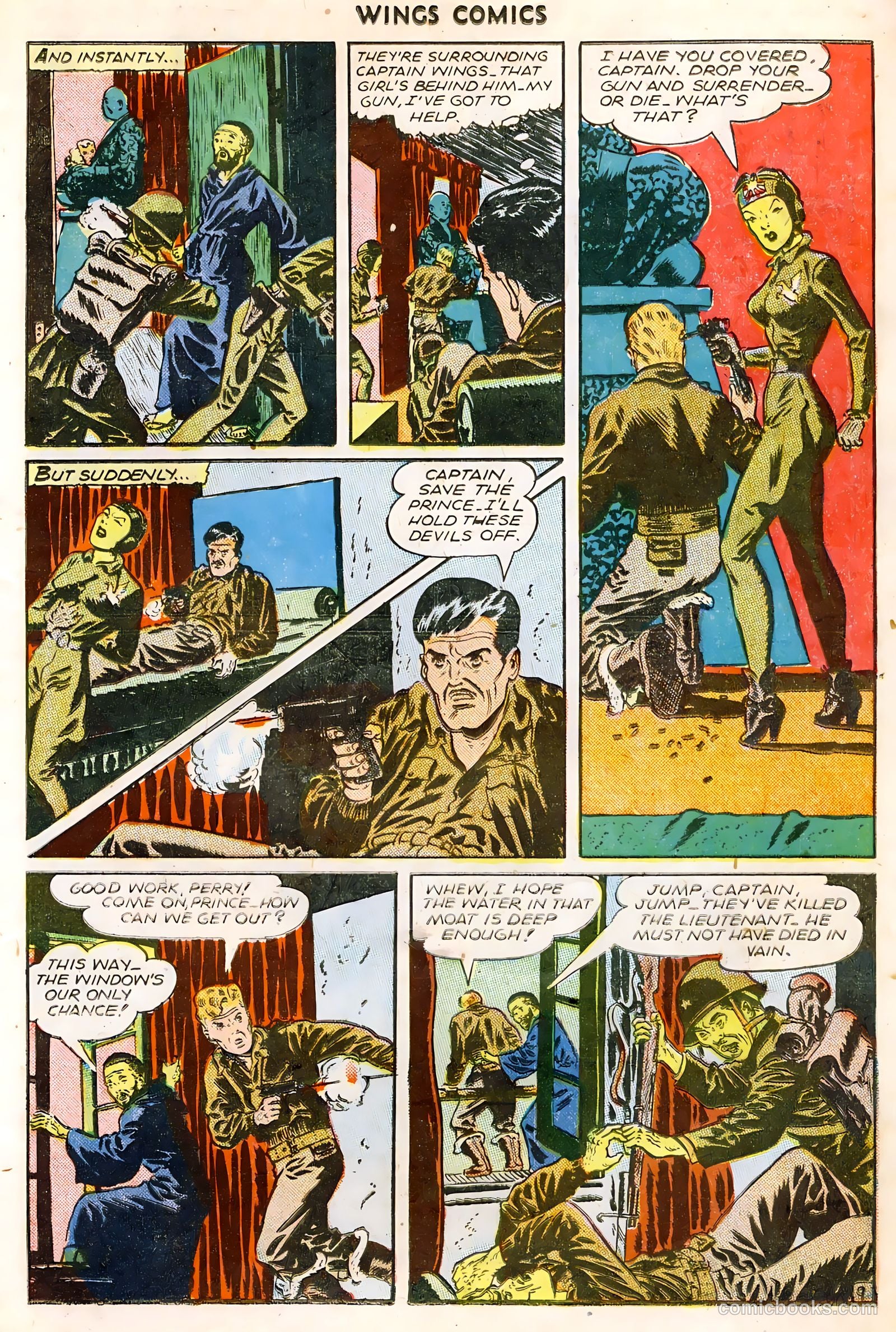 Wings Comics #64 (1945) — page 11 of 36