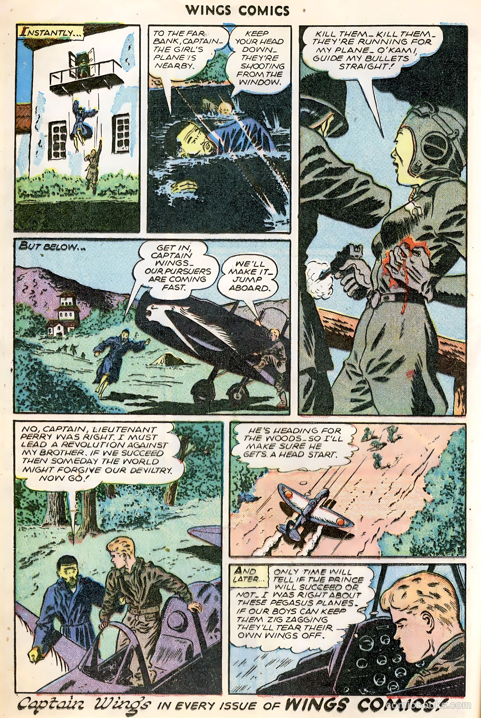 Wings Comics #64 (1945) — page 12 of 36