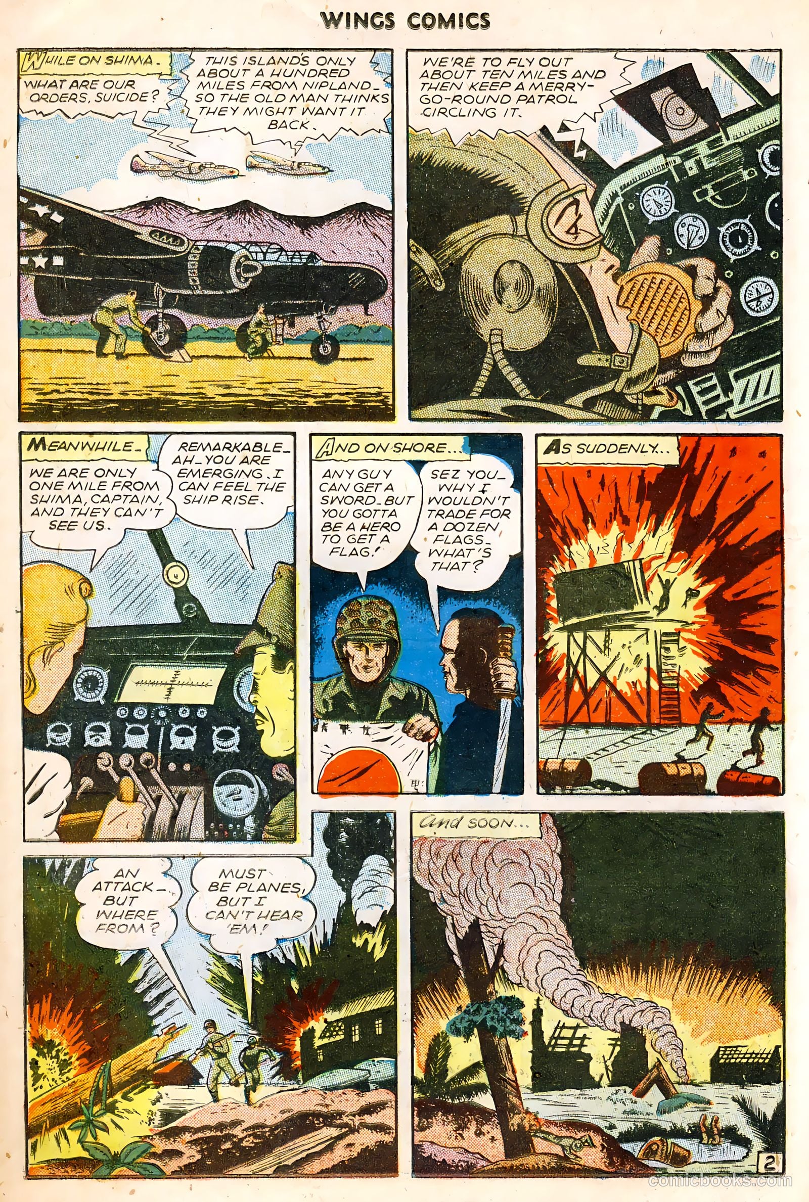 Wings Comics #64 (1945) — page 14 of 36