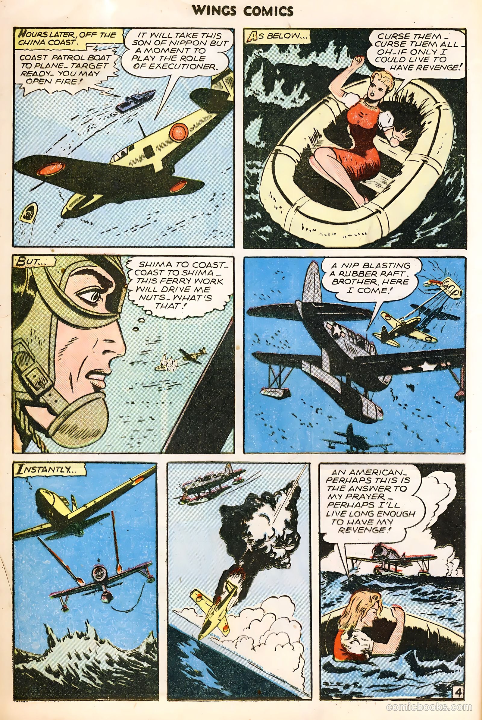 Wings Comics #64 (1945) — page 16 of 36