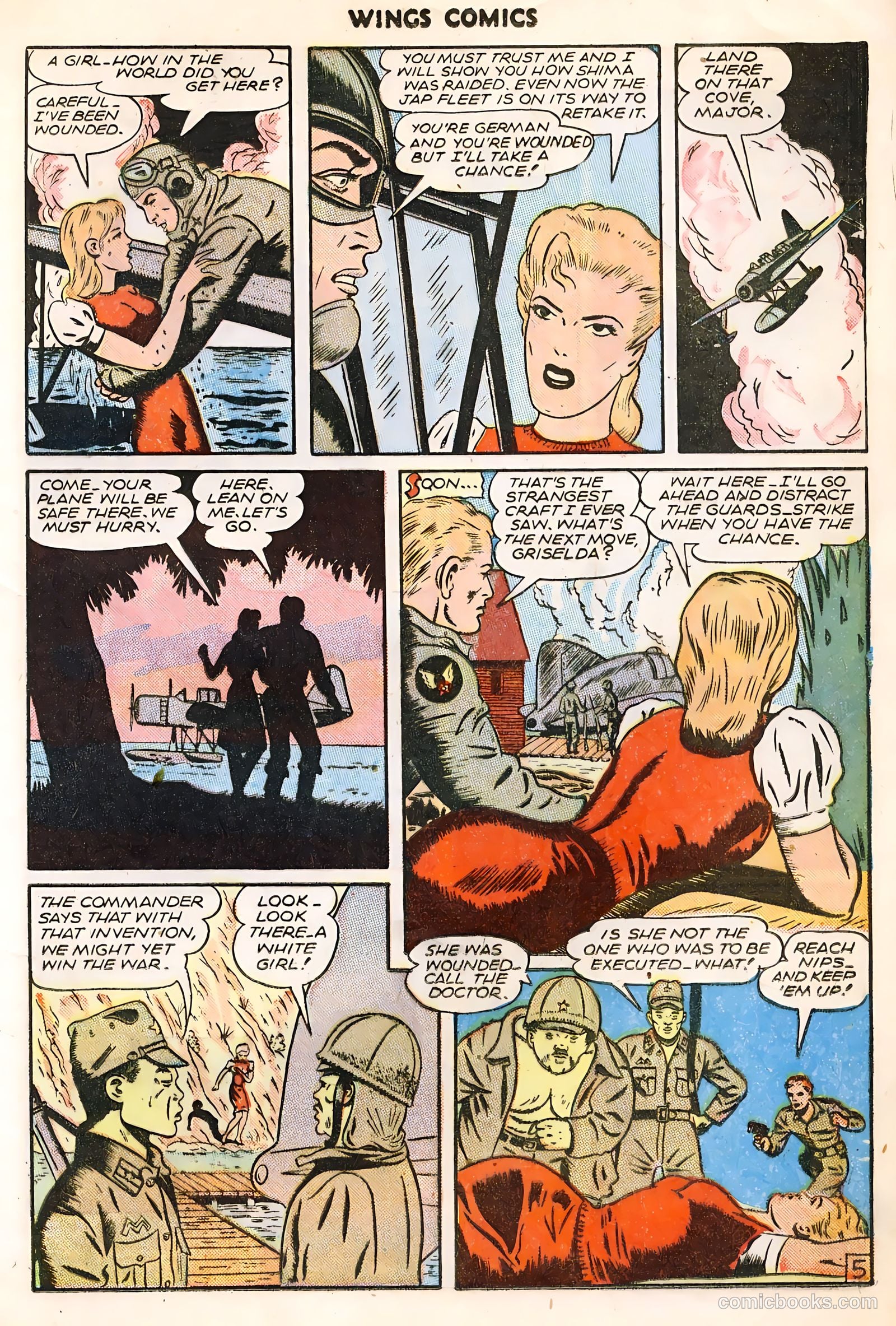 Wings Comics #64 (1945) — page 17 of 36
