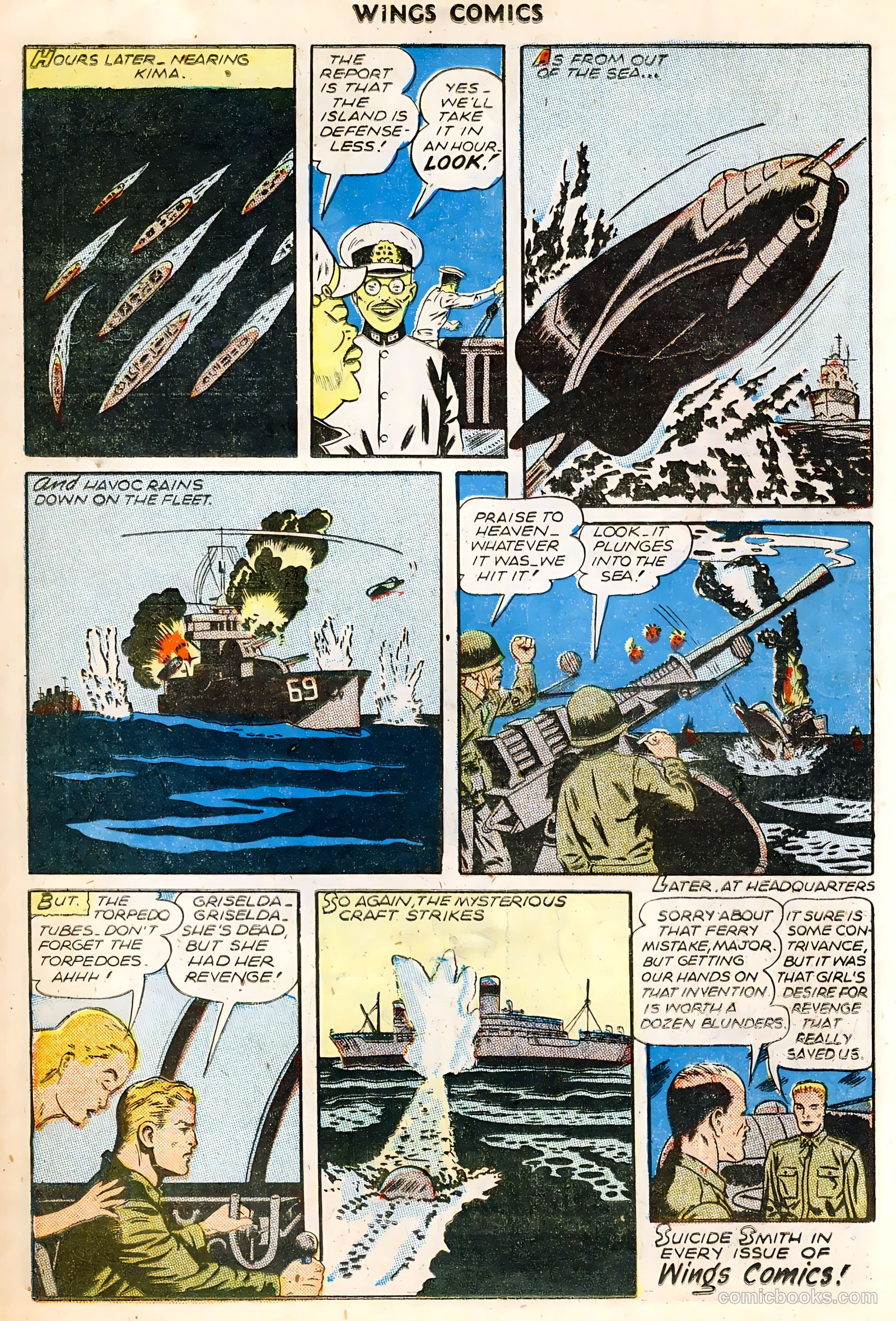 Wings Comics #64 (1945) — page 18 of 36