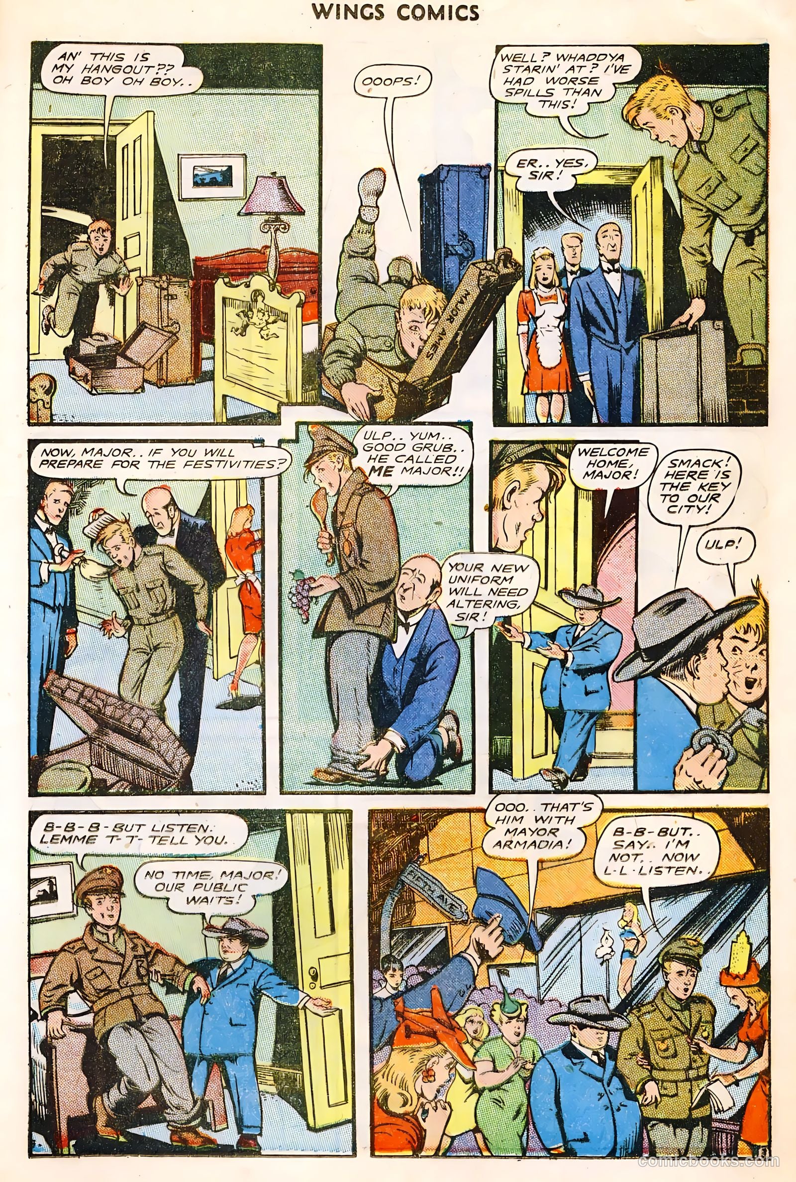 Wings Comics #64 (1945) — page 21 of 36