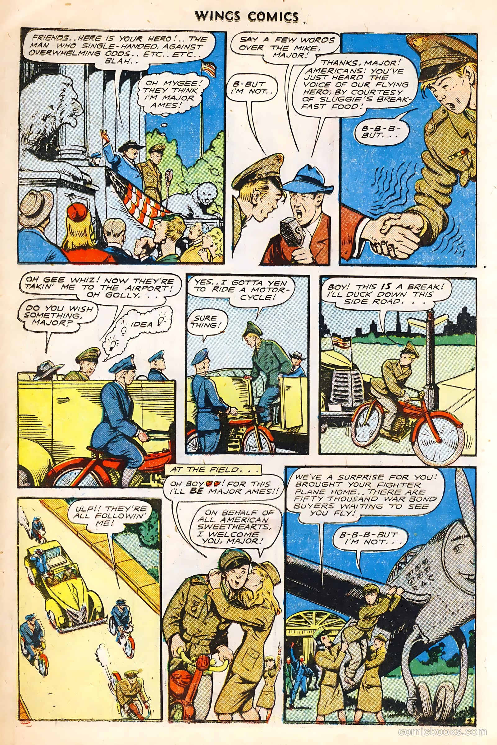 Wings Comics #64 (1945) — page 22 of 36