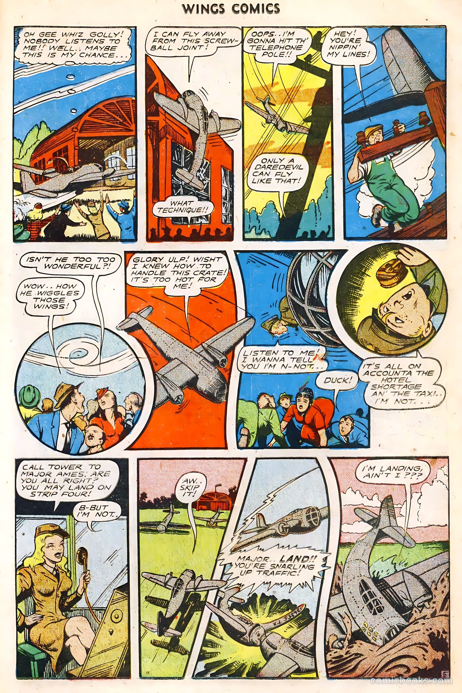 Wings Comics #64 (1945) — page 23 of 36