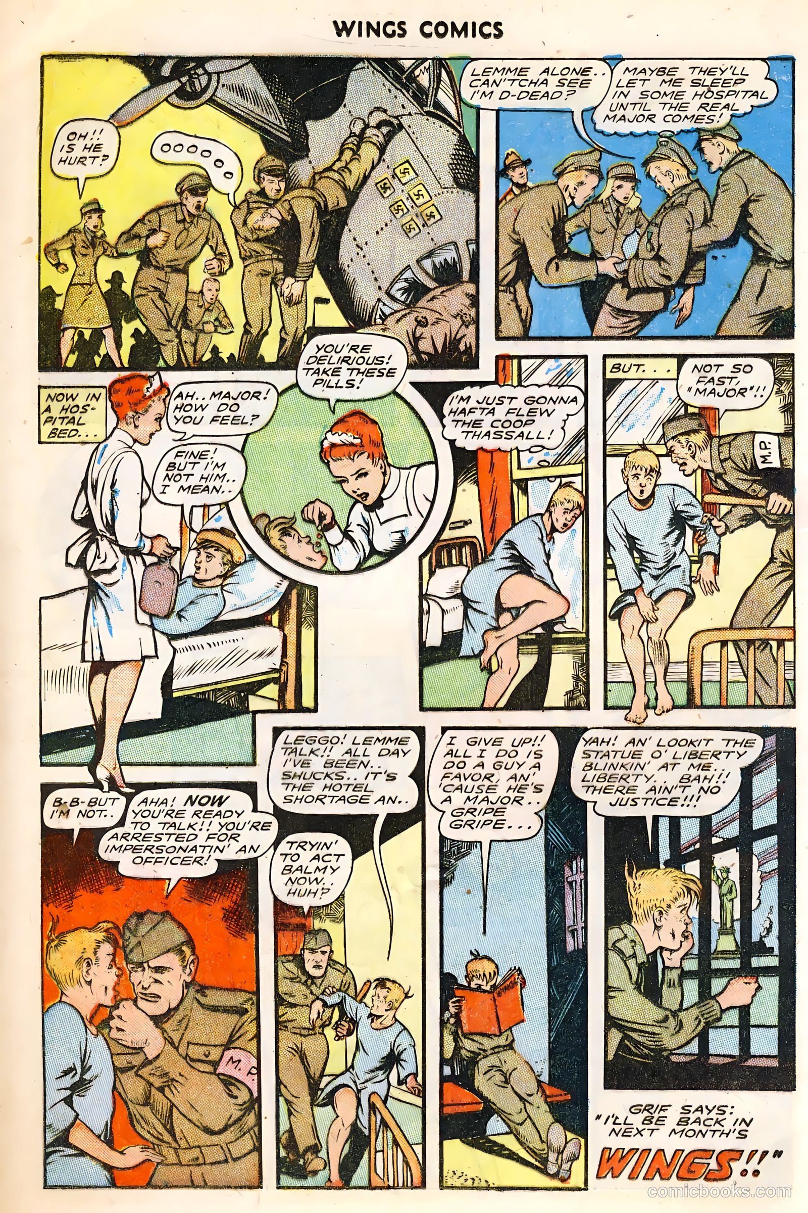 Wings Comics #64 (1945) — page 24 of 36