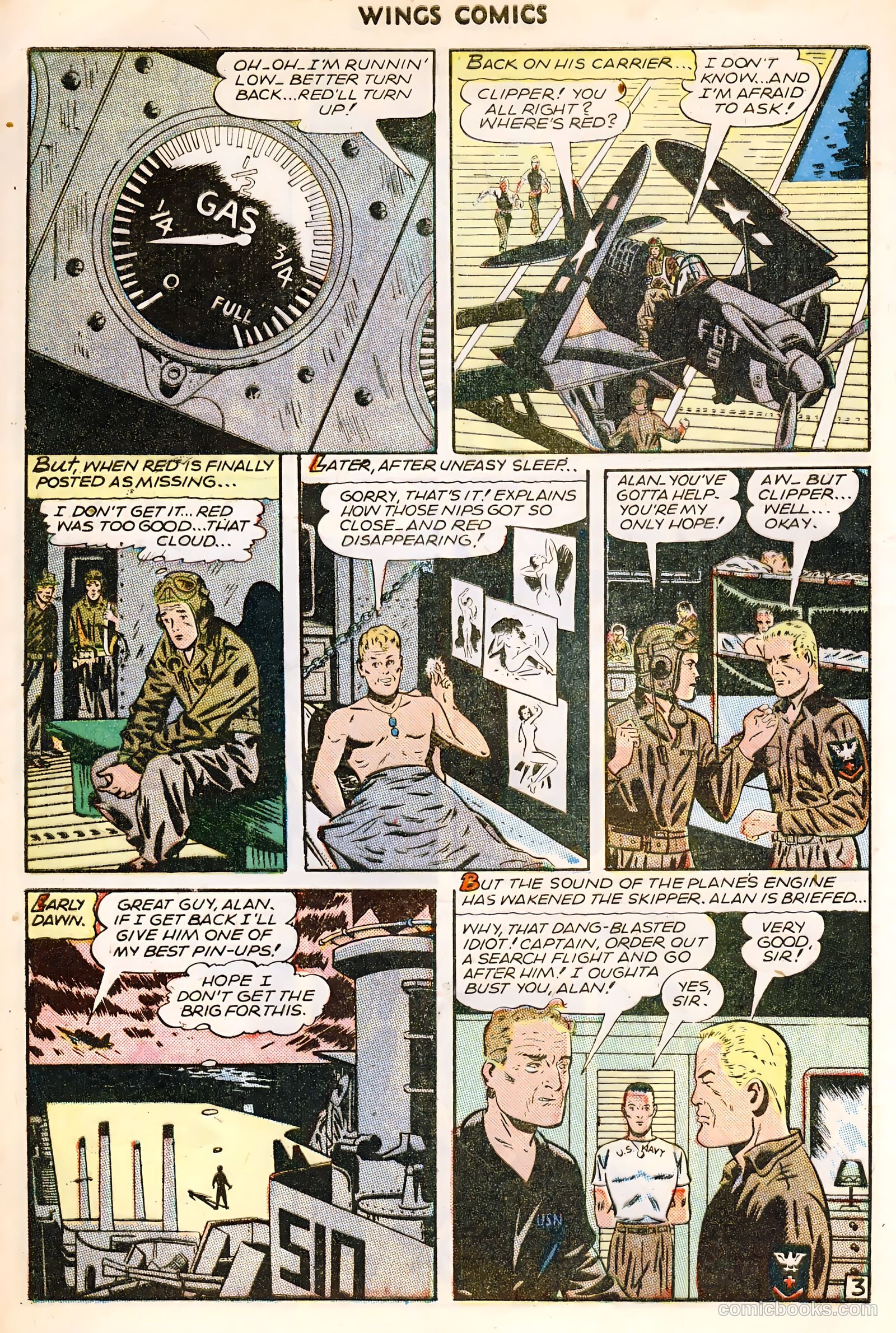 Wings Comics #64 (1945) — page 32 of 36