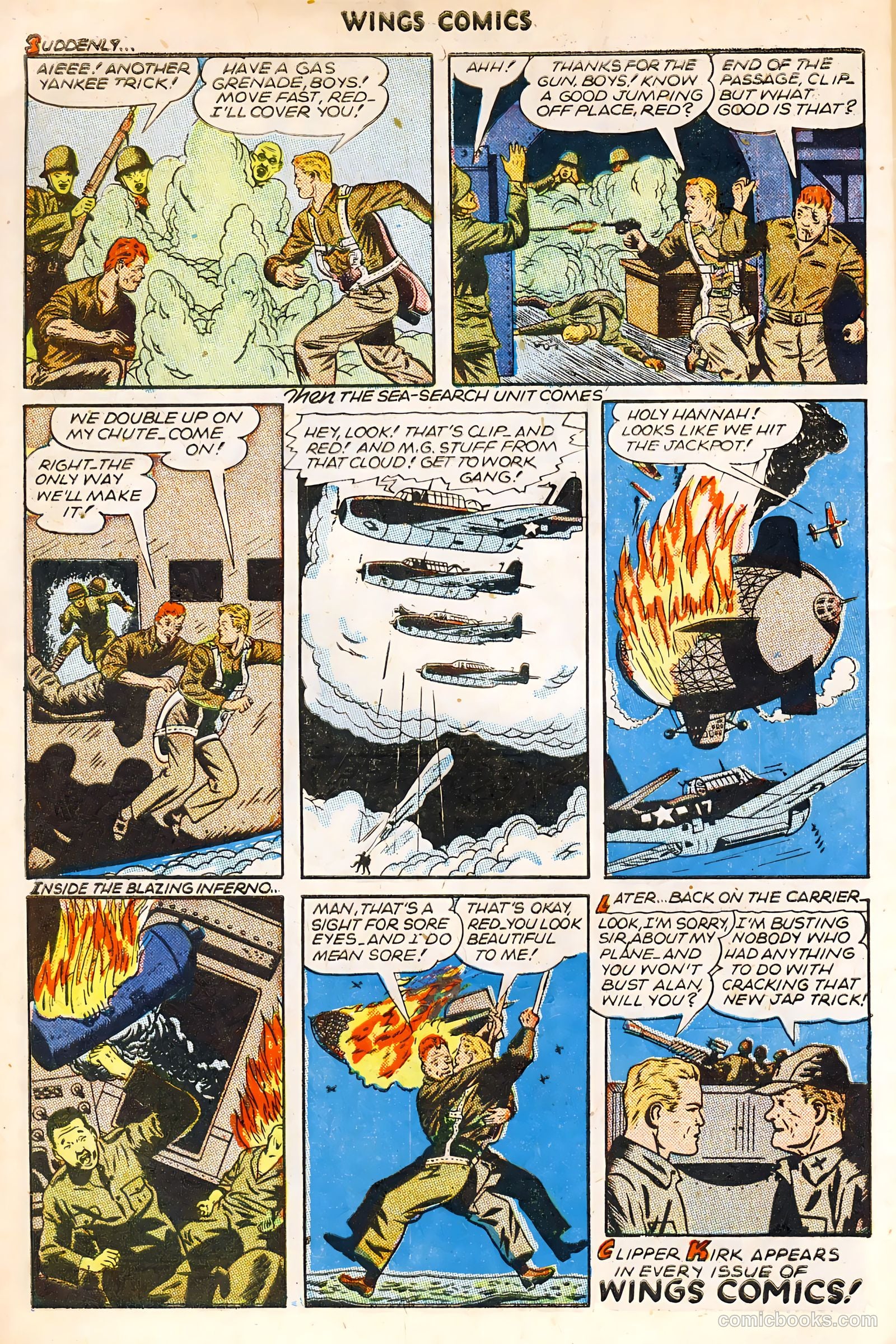 Wings Comics #64 (1945) — page 34 of 36