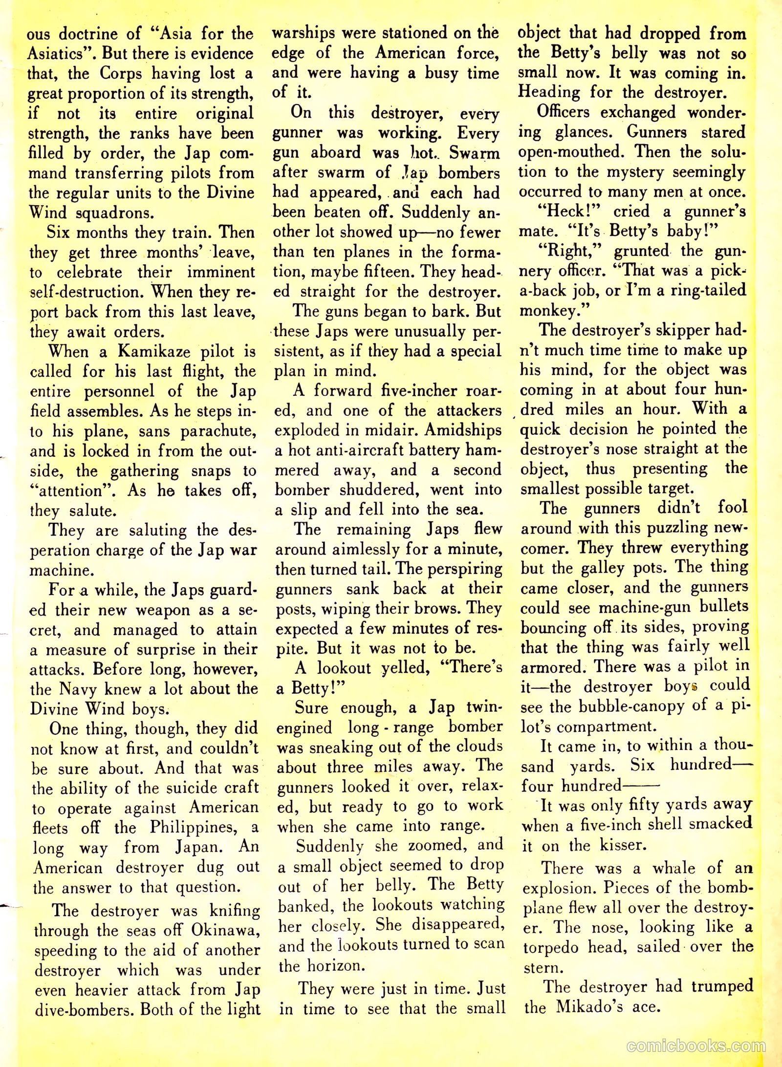 Wings Comics #64 (1945) — page 35 of 36
