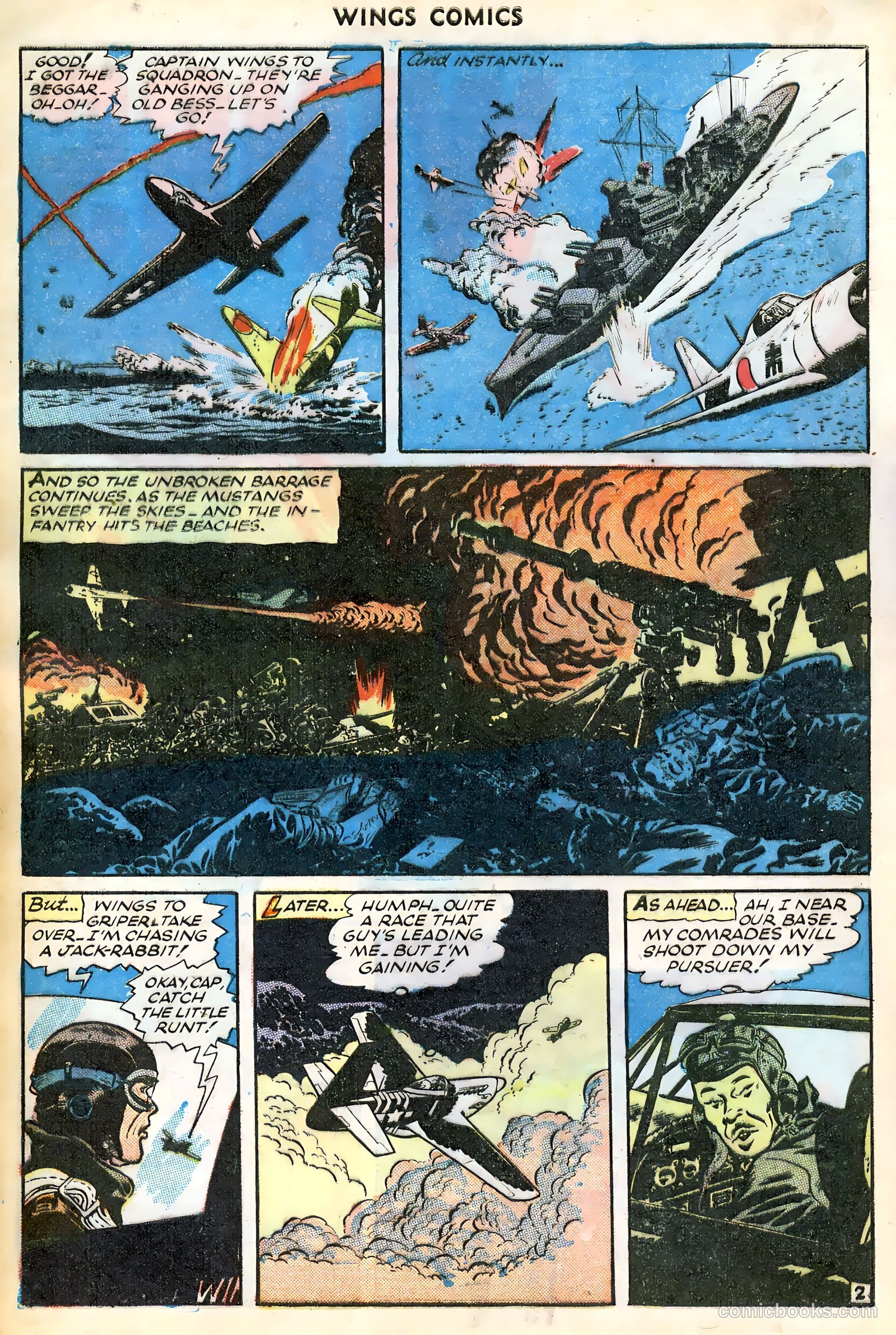 Wings Comics #65 (1946) — page 4 of 36