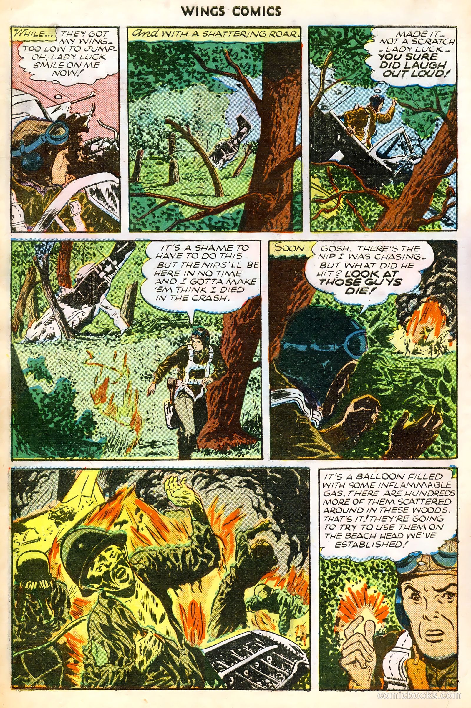 Wings Comics #65 (1946) — page 6 of 36