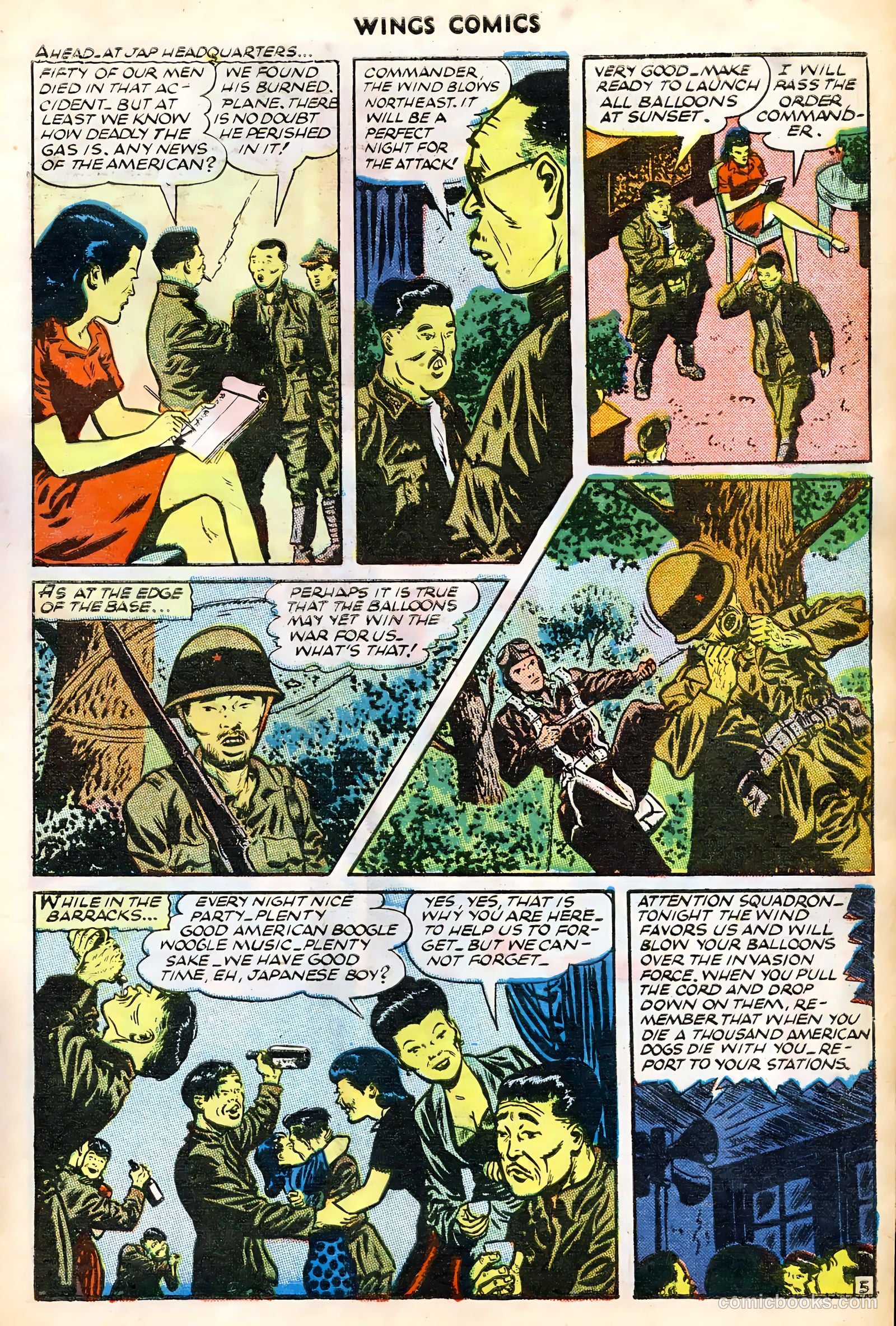 Wings Comics #65 (1946) — page 7 of 36